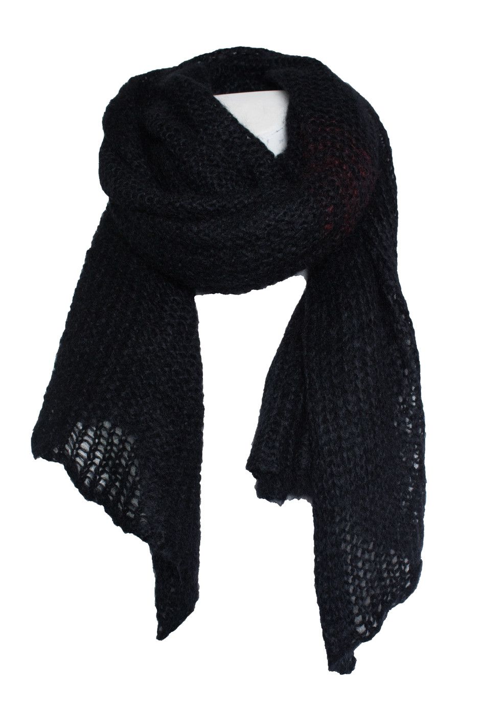 Isabel Benenato Isabel Benenato, Chunky knitted black scarf Size ONE SIZE - 1 Thumbnail