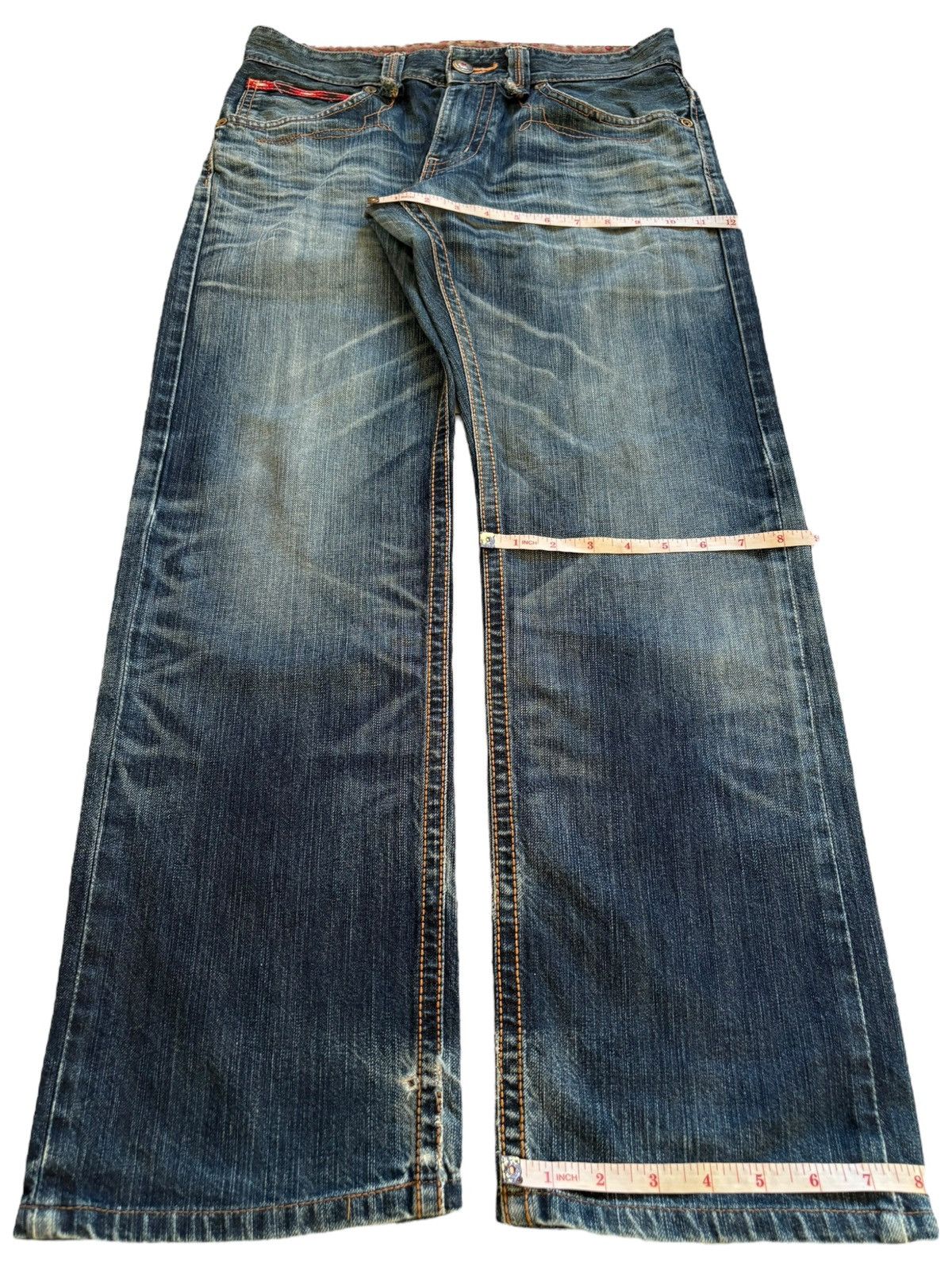 Edwin × Japanese Brand Exclusive Vintage Edwin Faded Mud Wash Loose Baggy Jeans Size US 32 / EU 48 - 14 Thumbnail