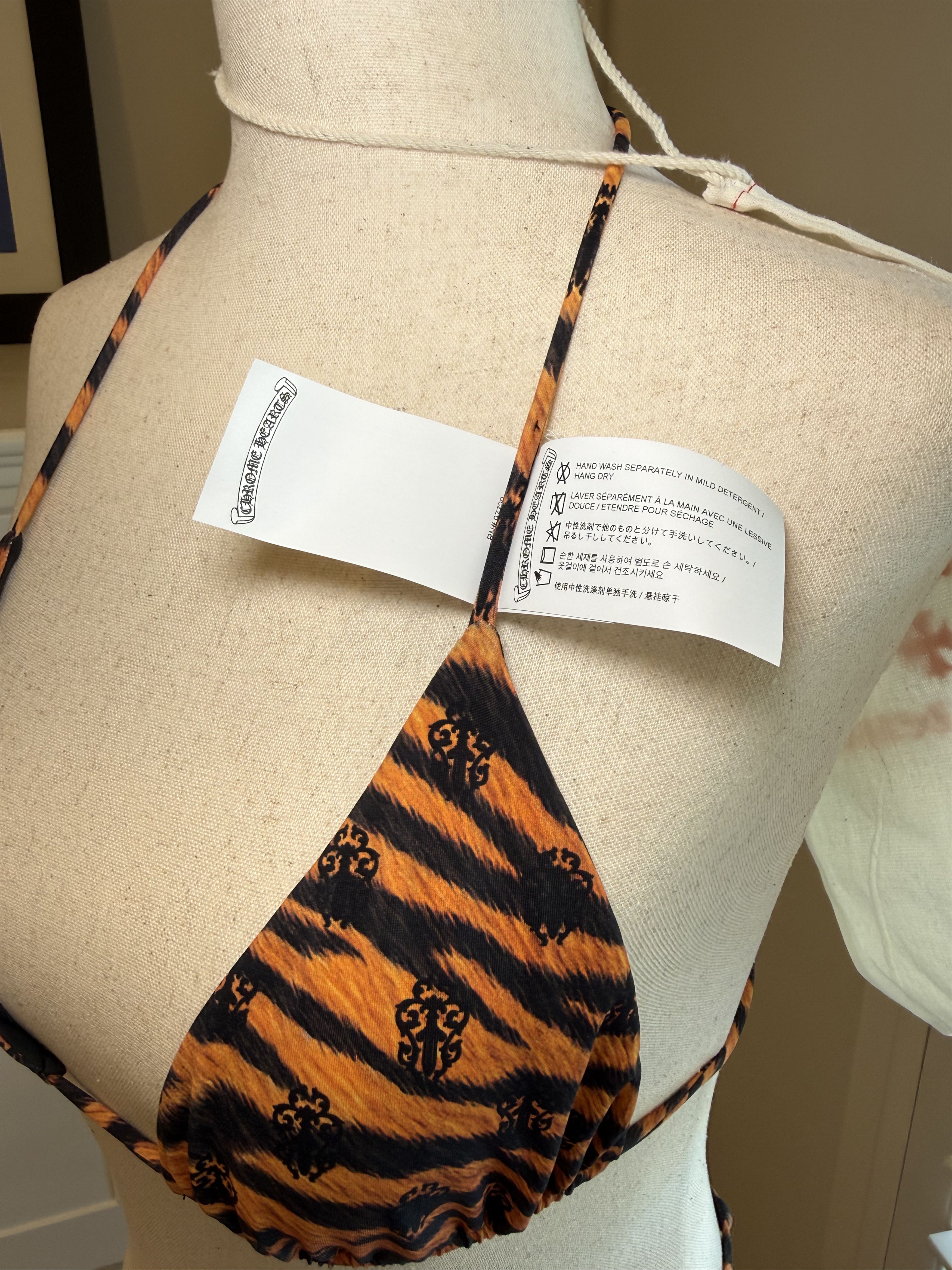 Chrome Hearts Chrome Hearts x Dipped in Blue 'Orange Tiger' Bikini Set Size S / US 4 / IT 40 - 6 Thumbnail