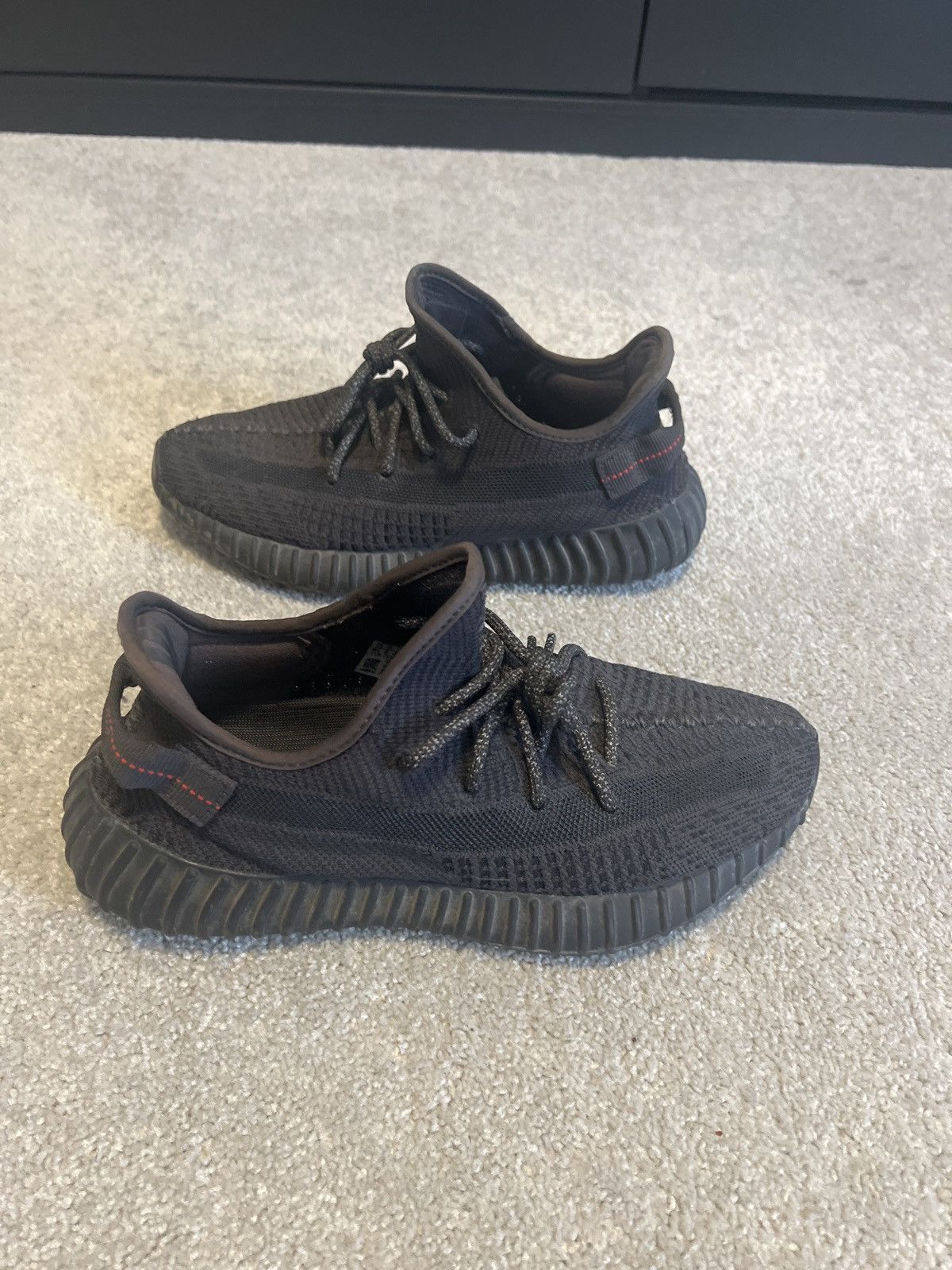 Yeezy Adidas Yeezy Boost 350 V2 ‘Black’ (Non-Reflective, 2019) Size US 8.5 / EU 41-42 - 5 Thumbnail