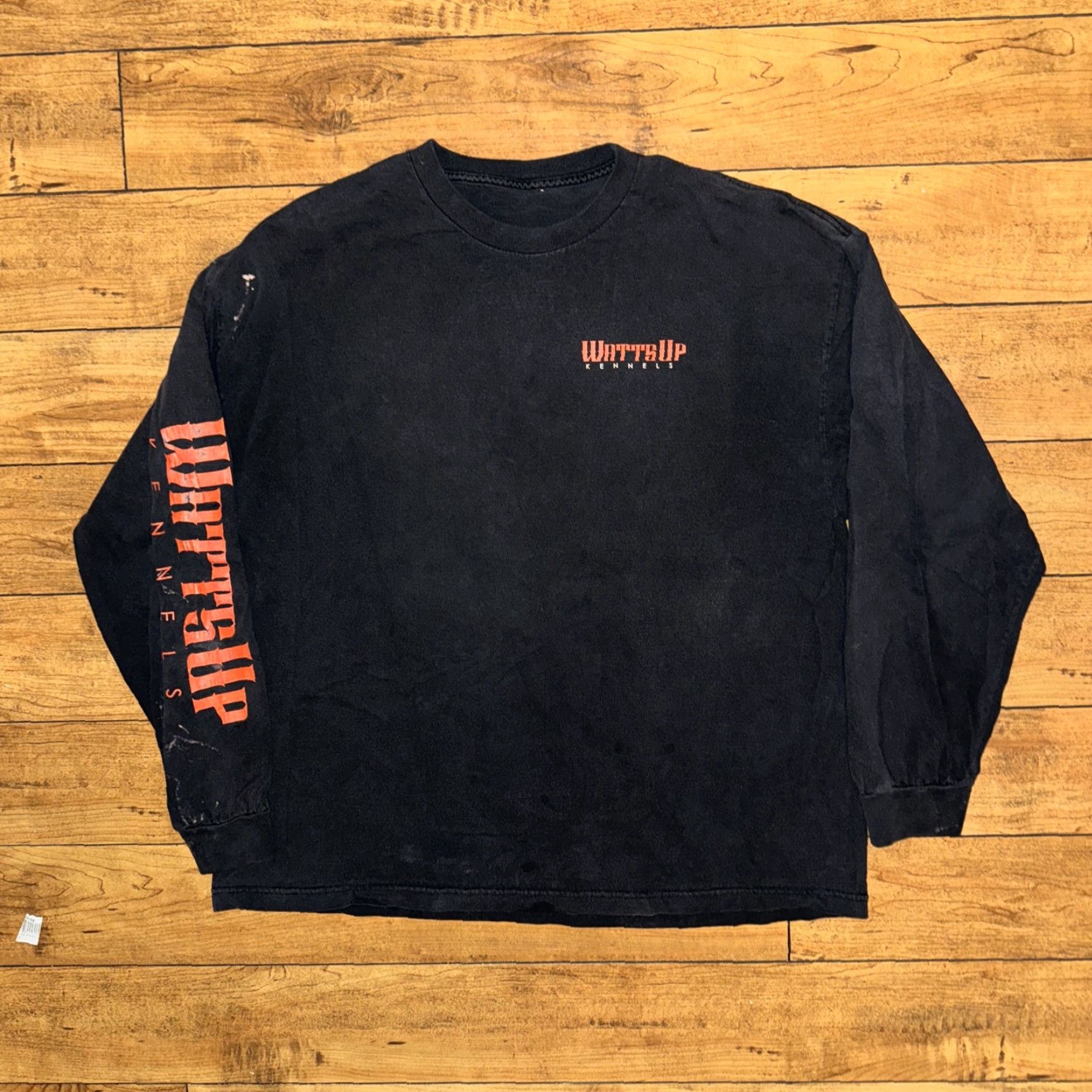 Vintage What’s Up Kennels Bull Dog Rap Tee Long Sleeve T-Shirt Black 2XL 24x28.5 Size US XXL / EU 58 / 5 - 4 Thumbnail