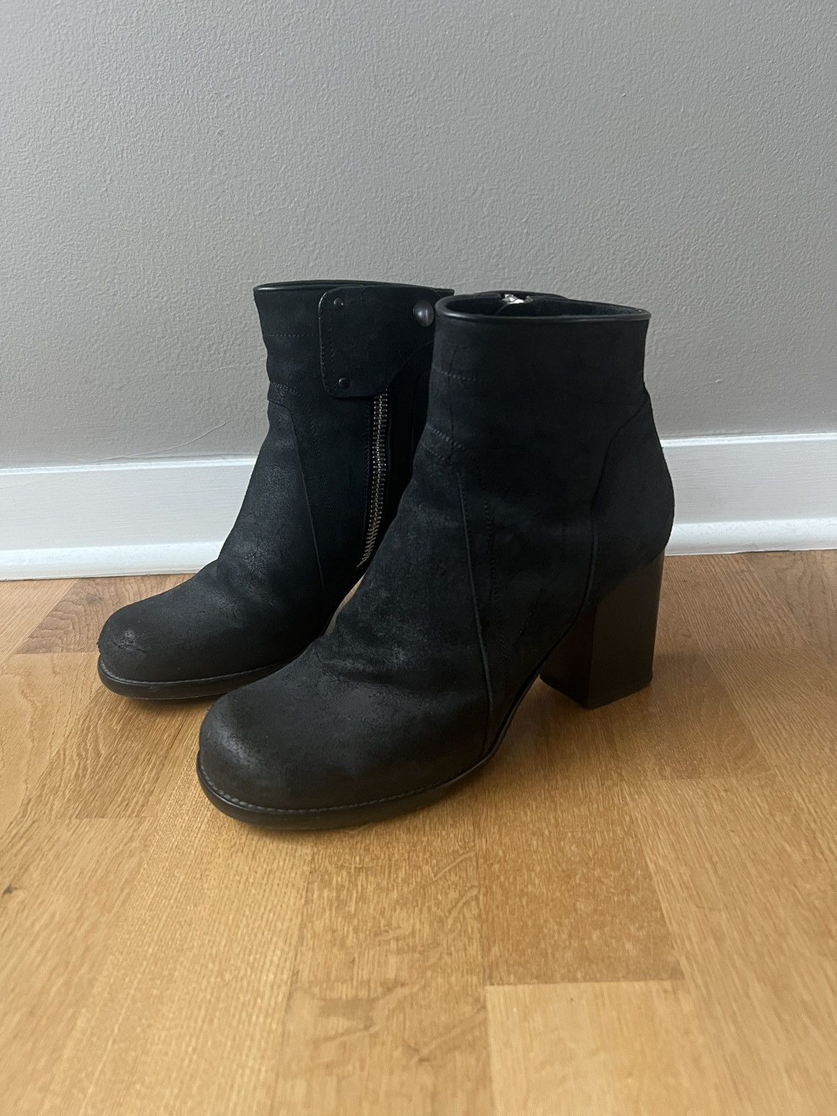 image of Rick Owens Ss14 Vicious Heel Shoes in Black, Men's (Size 8)