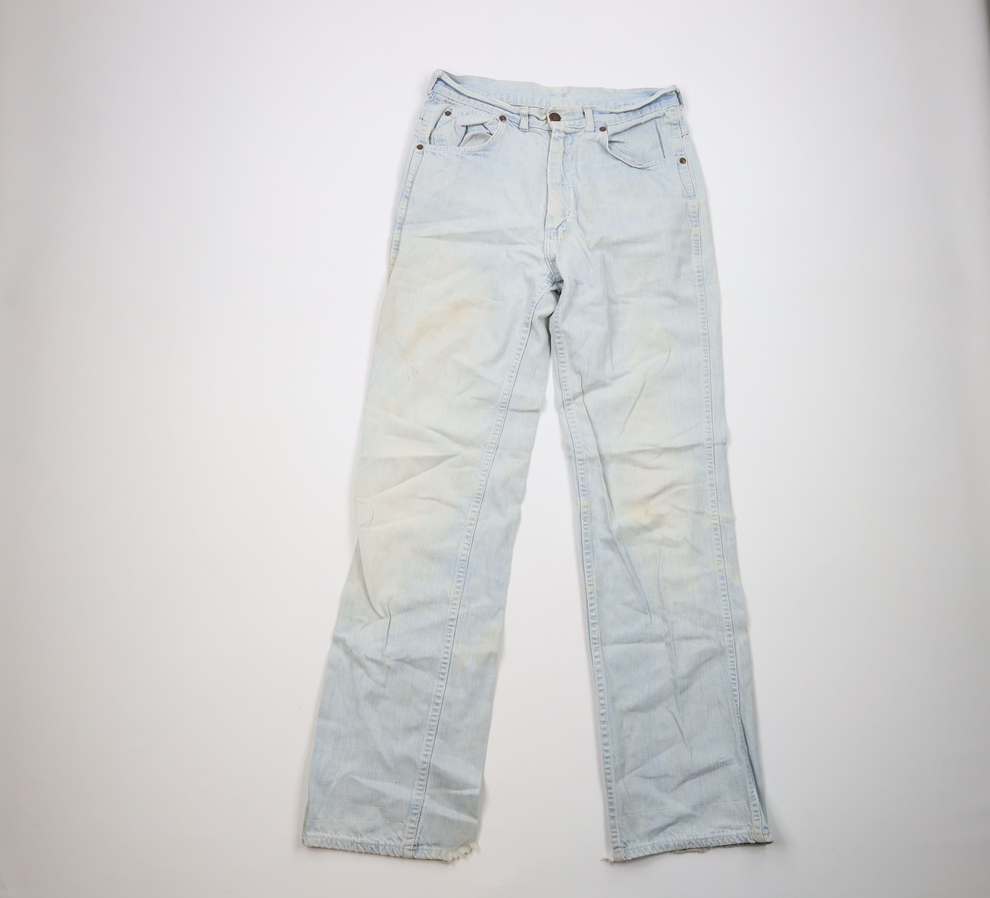 image of Vintage 70's Sweet Orr Wide Leg Bell Bottoms Denim Jeans Usa in Blue, Men's (Size 30)