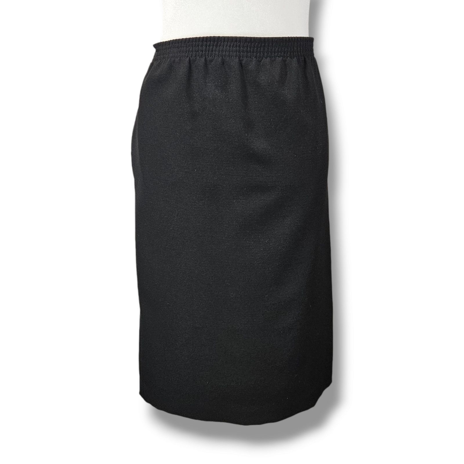 Other EUC VTG 90s Teddi Elastic Waist Straight Skirt Sz. XL Black Size 32" / US 10 / IT 46 - 2 Thumbnail