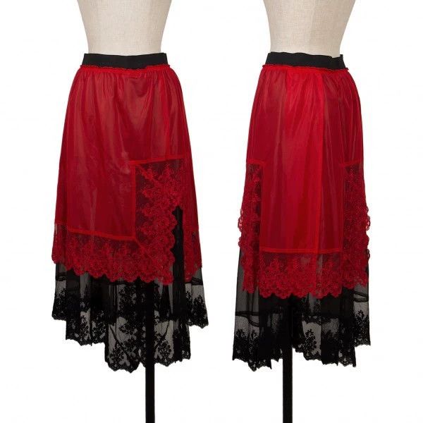 Comme des Garcons Comme des Garcons size S Black and red lace embroidery ove Size 23" - 9 Thumbnail