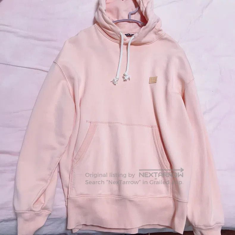Acne Studios Acne Studios Pink Smile Hooded Sweatshirt, Classic Style Size XXS / US 00 / IT 34 - 1 Thumbnail