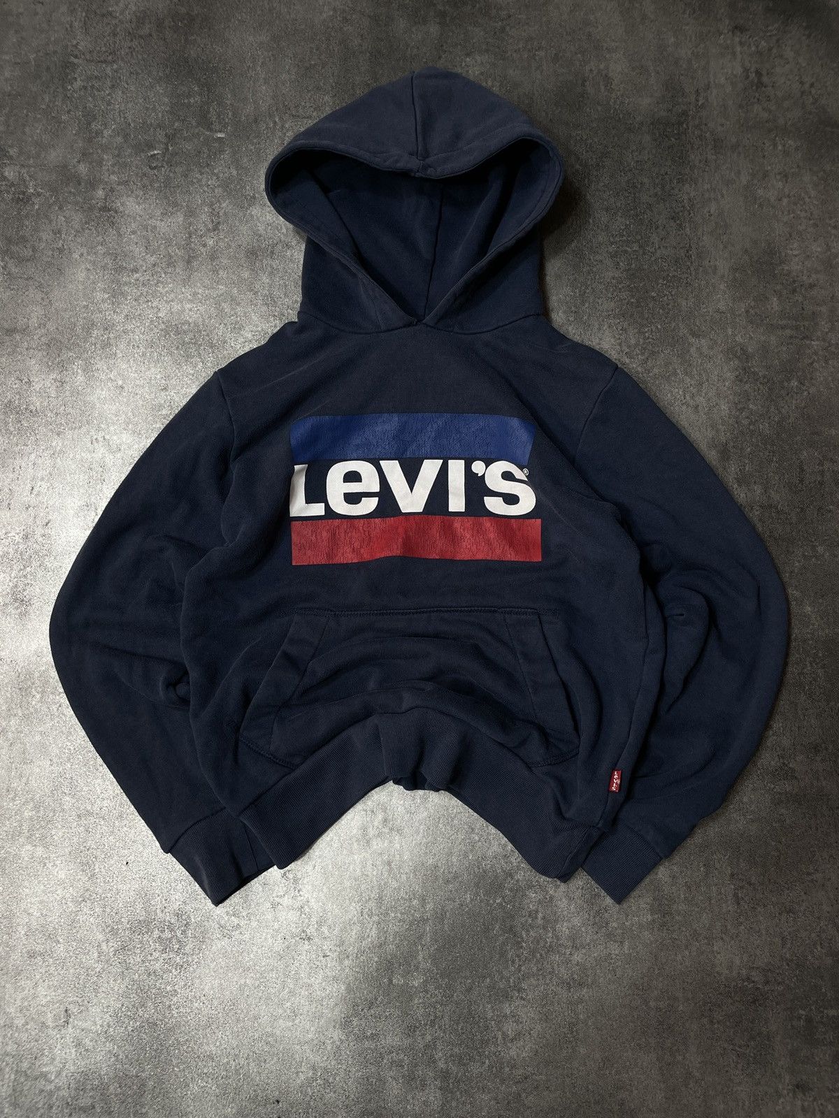 Levi's Levis Hoodie Spellout Boxy Fit Thick Size US XXS / EU 40 - 1 Thumbnail