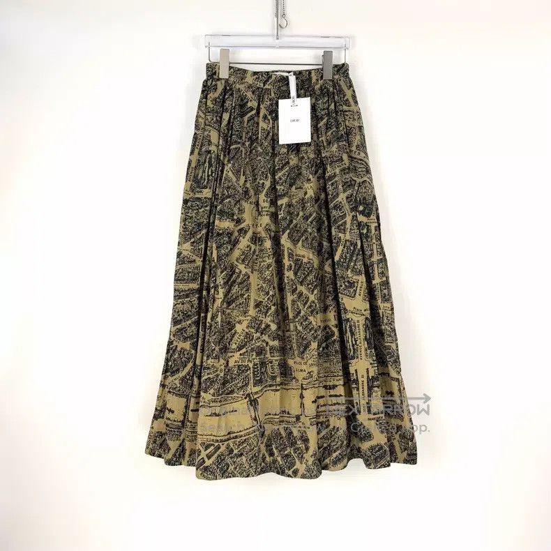 Dior Dior Brown city map skirt Size 25" / US 0 / IT 36 - 3 Thumbnail