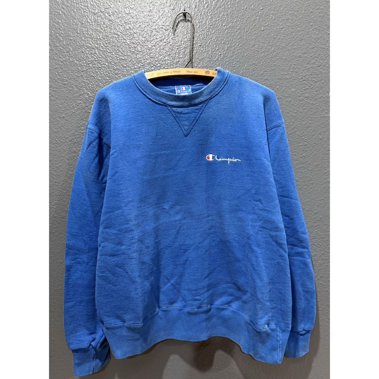Champion VINTAGE Champion Sweatshirt XL Men’s Blue Cotton USA Pullover 80s Size US XL / EU 56 / 4 - 3 Thumbnail
