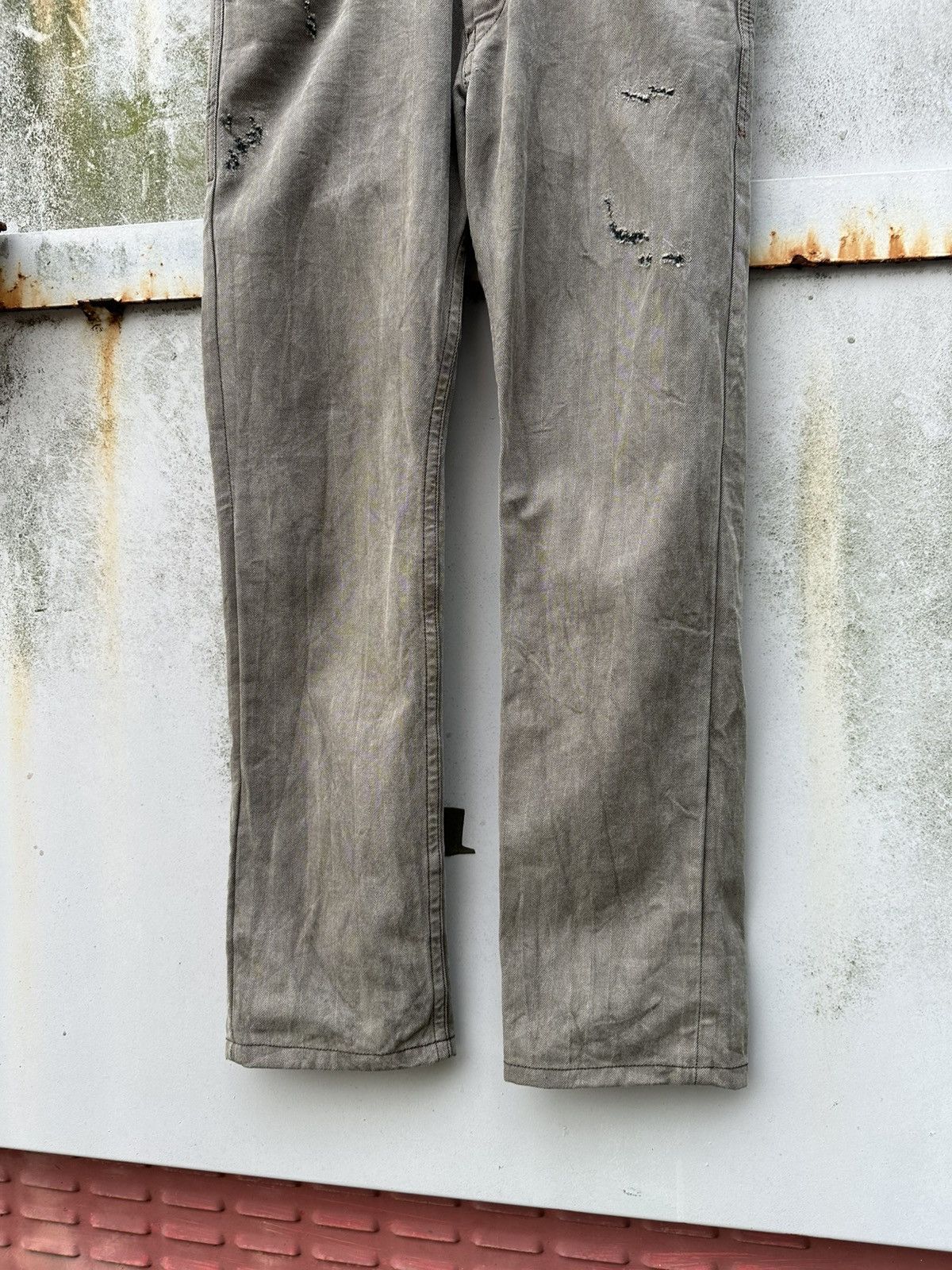 Diesel 👹Vintage Diesel Braddom Thrashed Regular Slim Jeans Size US 28 / EU 44 - 8 Thumbnail