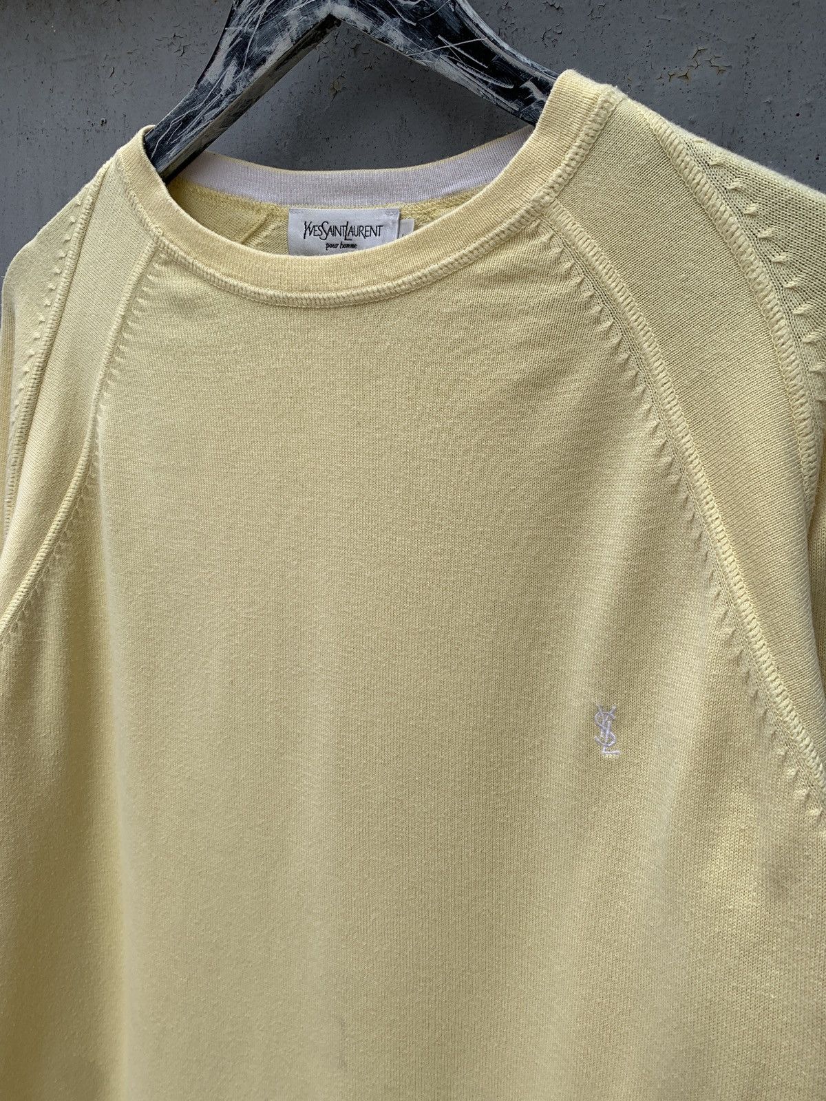 Yves Saint Laurent Vintage Yves Saint Laurent YSL Men’s Knit Sweater Size US L / EU 52-54 / 3 - 3 Thumbnail