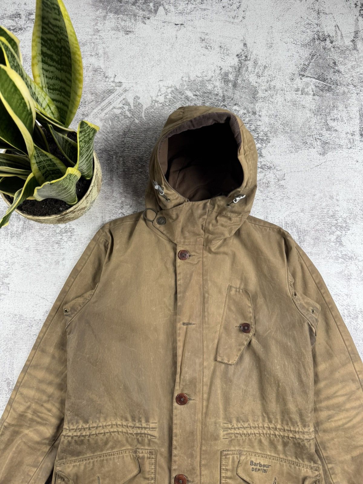 Barbour Men Barbour Dept B Summer Parka Olive 90S Small Jacket Coat Size US S / EU 44-46 / 1 - 7 Thumbnail