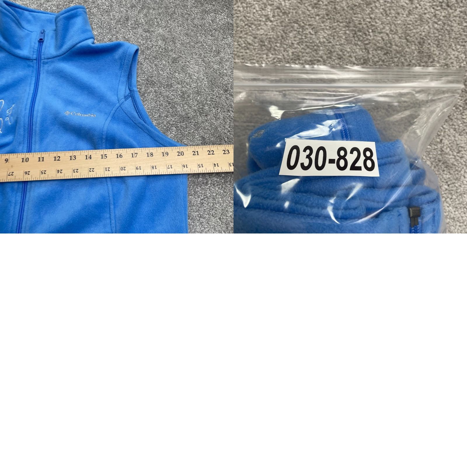 Vintage Columbia Vest Womens Large Benton Springs Blue Full Zip Pockets Fleece Vest Outdoor Jacket Bodywarmer Regular Care: Machine Washable Size L / US 10 / IT 46 - 9 Thumbnail