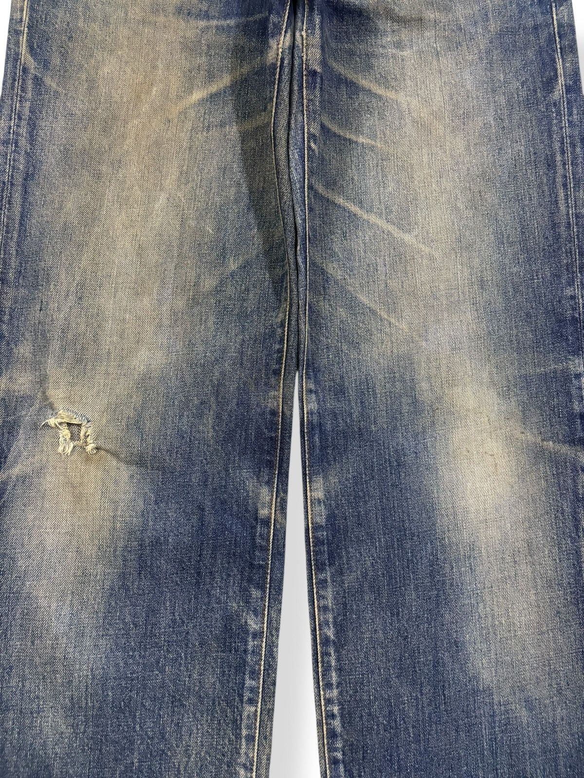 Edwin Vintage Rare Edwin Frontier Mud Wash Loose Distressed Jeans Size US 31 - 5 Thumbnail
