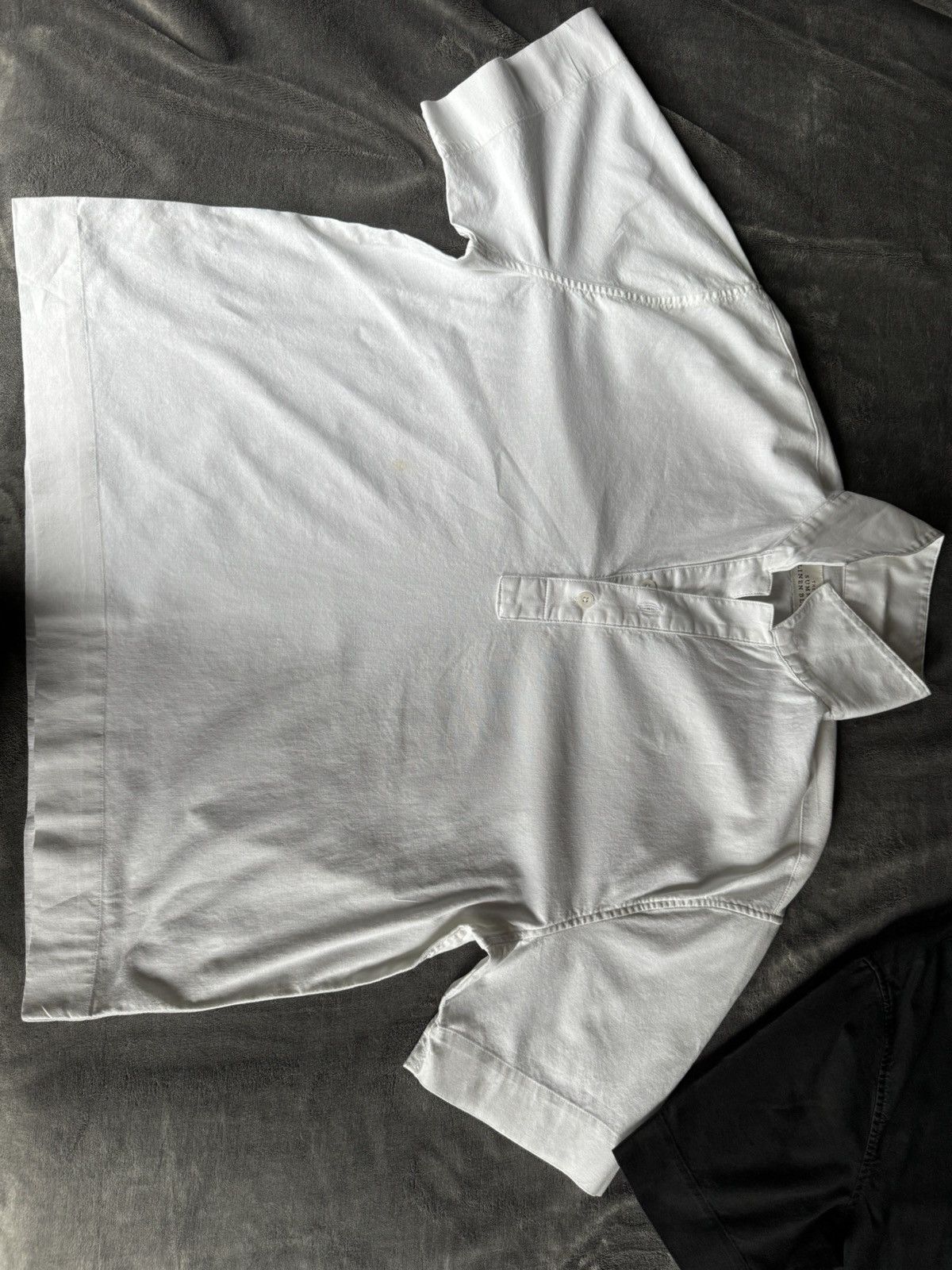 Abercrombie & Fitch White Linen Summer T Shirt Size US L / EU 52-54 / 3 - 1 Thumbnail