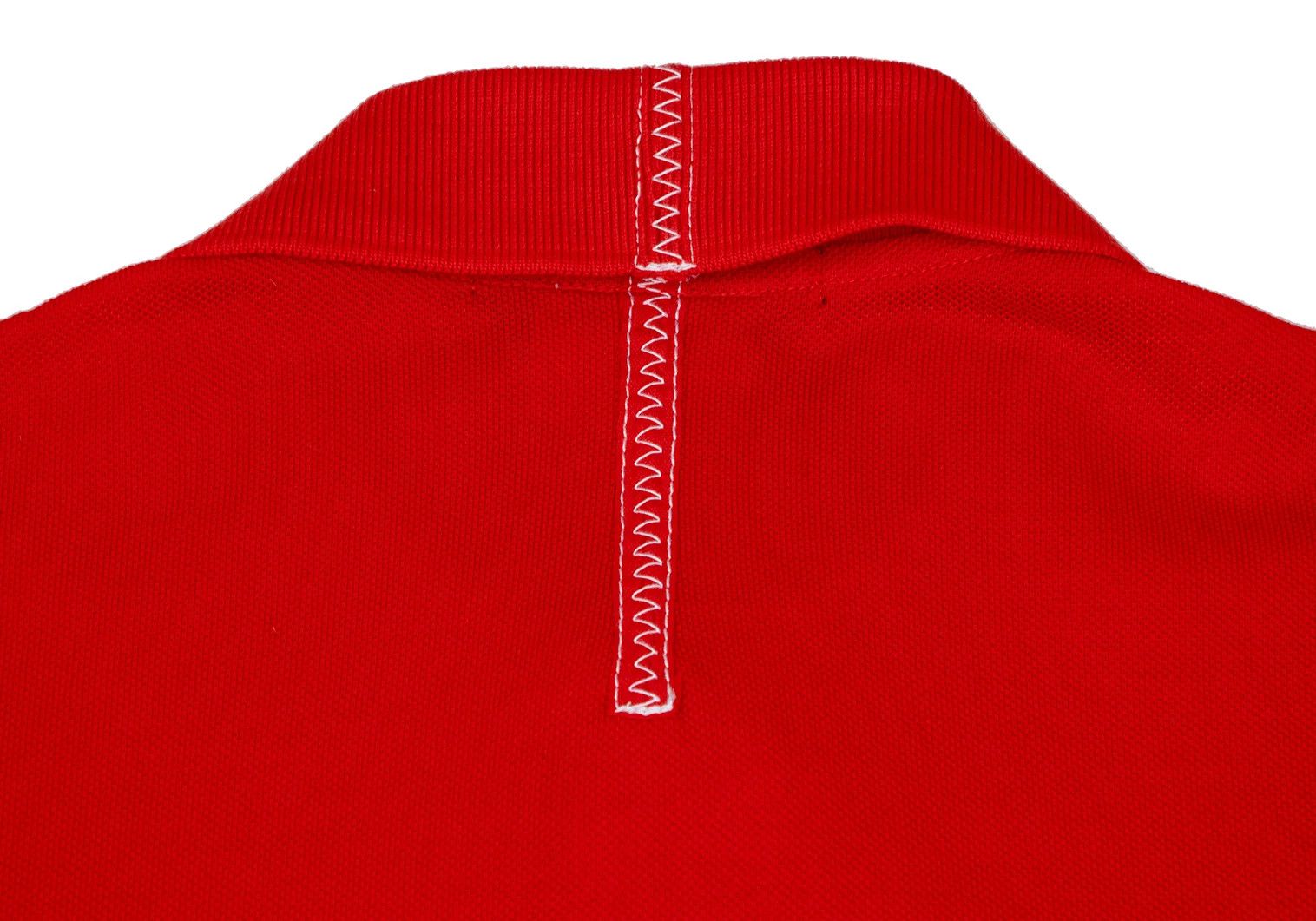 Junya Watanabe Lacoste Garment-Dyed Cotton Polo Shirt in Red, Size S Size US S / EU 44-46 / 1 - 12 Thumbnail