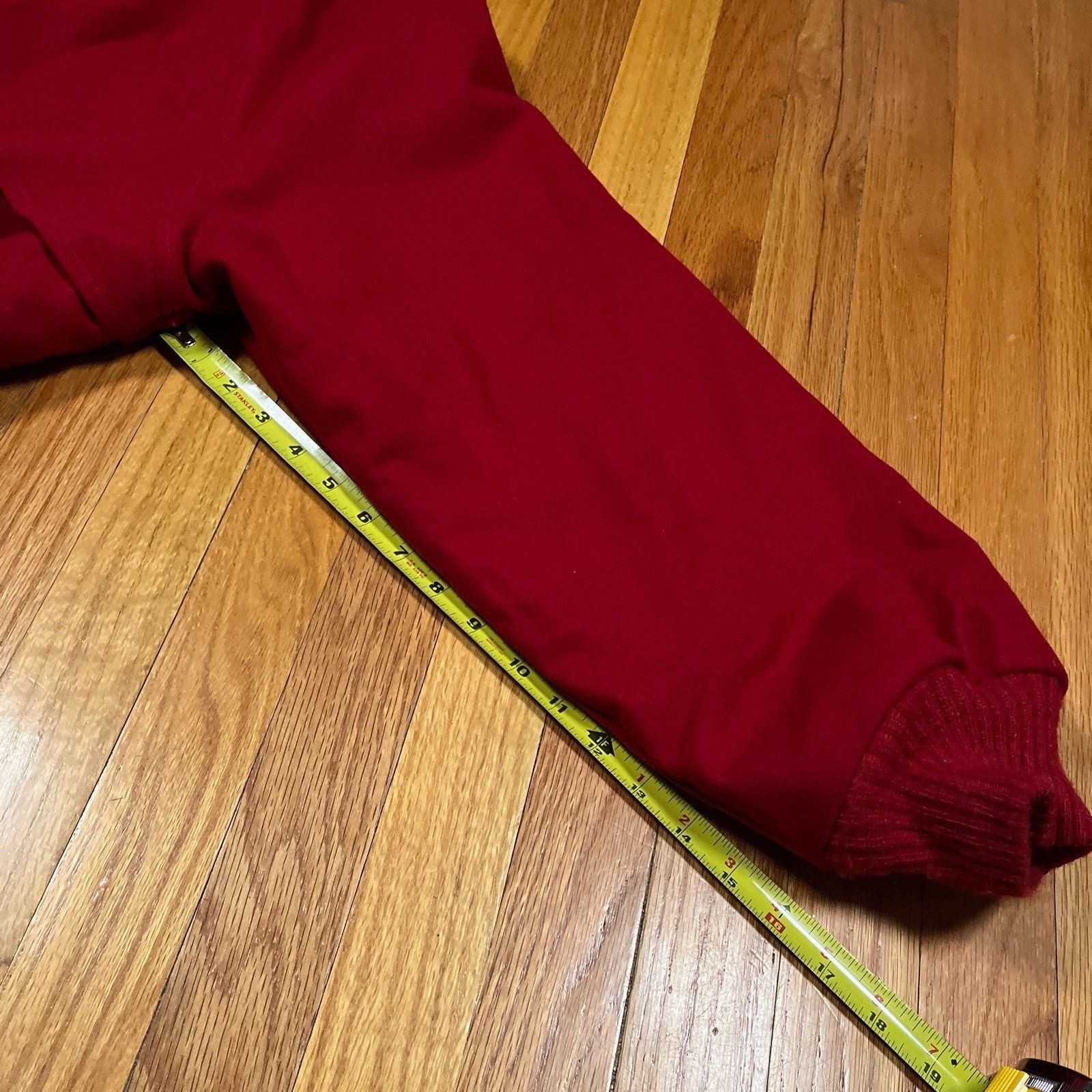 Pendleton VTG Pendleton Wool Sz XL Red Bomber Jacket USA Made Talon Size US XL / EU 56 / 4 - 9 Thumbnail