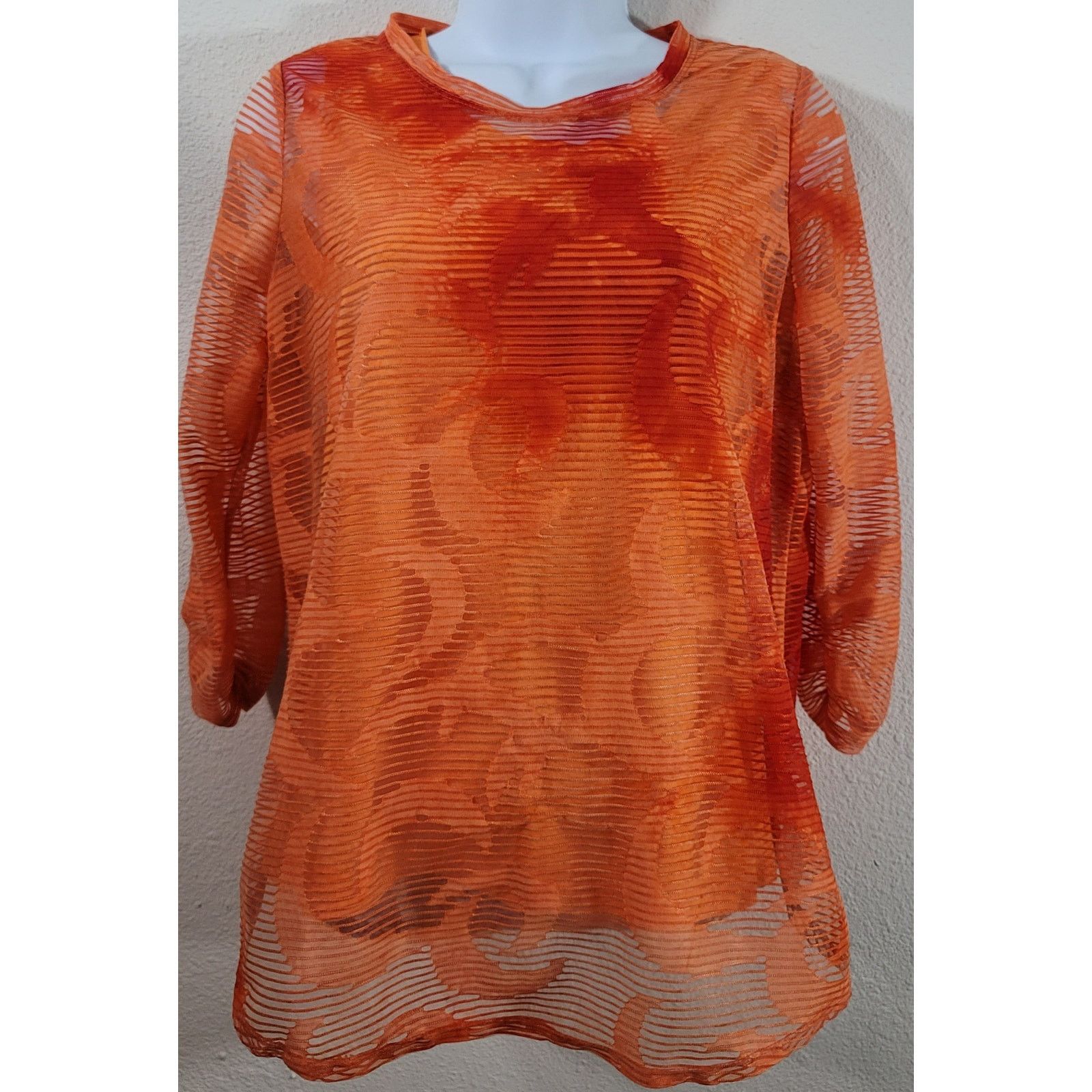 Other Erin London Orange Overshirt & Tank 2 Piece Top Small Size S / US 4 / IT 40 - 1 Thumbnail