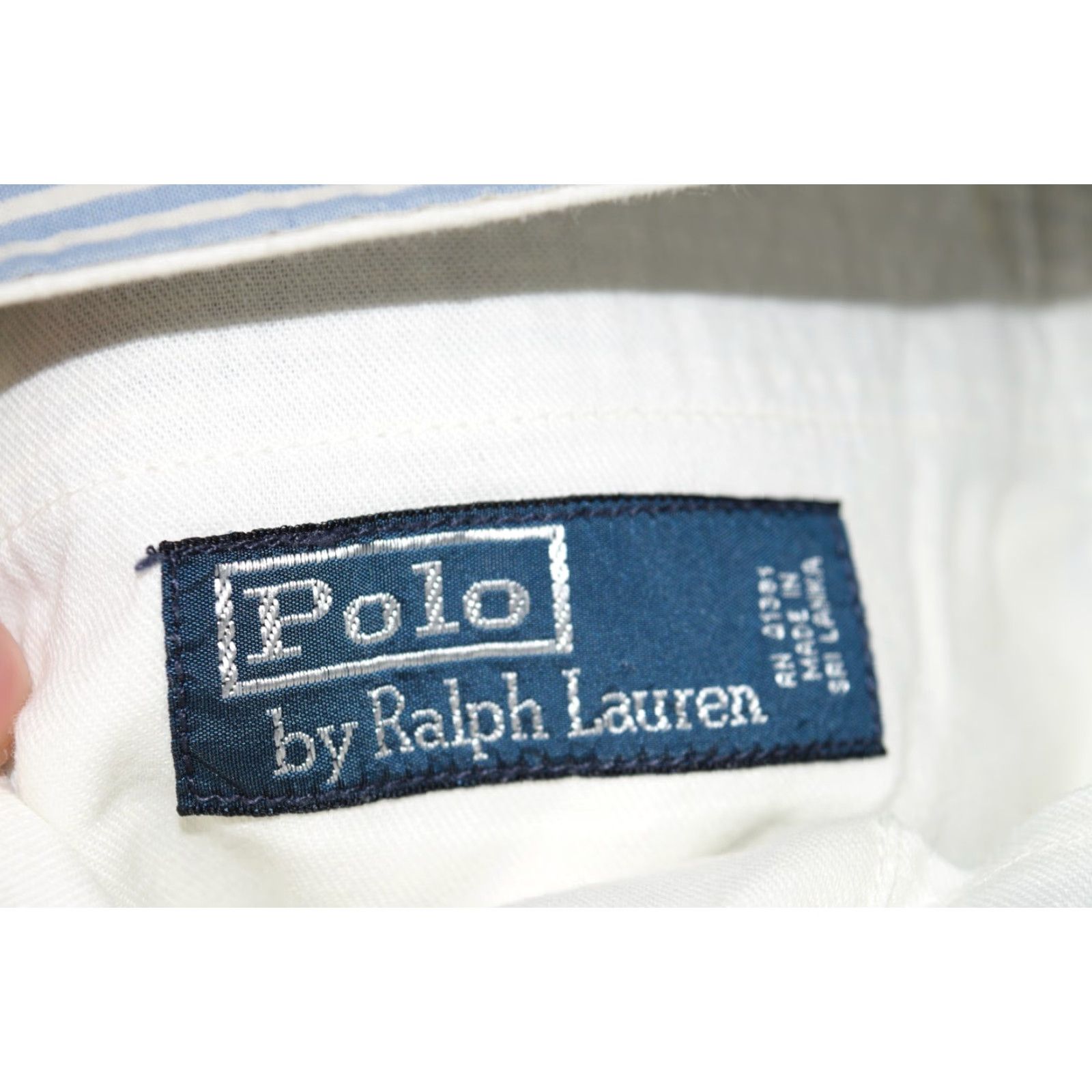 Polo Ralph Lauren POLO RALPH LAUREN MENS SEERSUCKER BLUE STRIPED BERMUDA SHORTS 35 SUSPENDER BUTTONS 90s Size US S / EU 44-46 / 1 - 5 Thumbnail