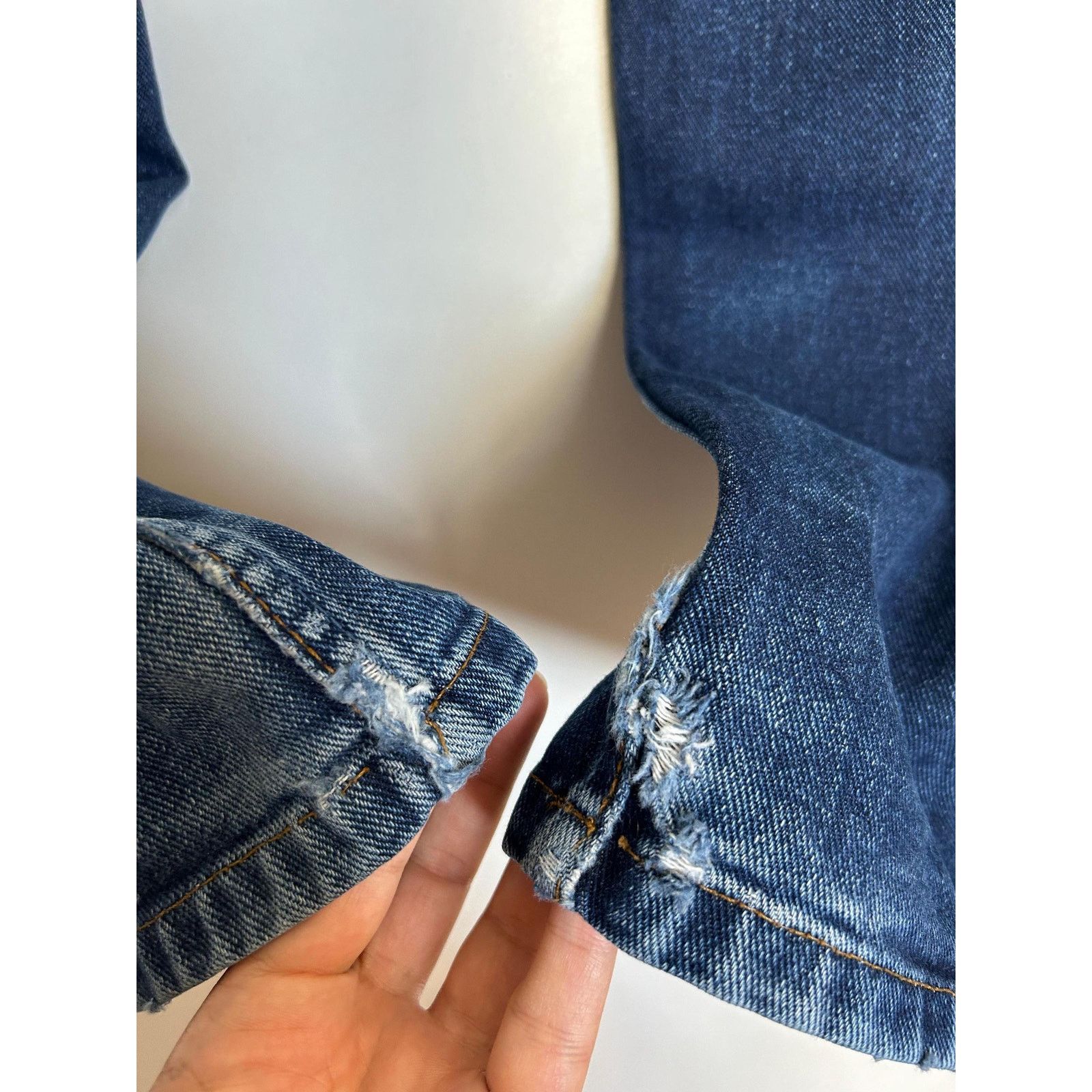 Levi's Vintage Levi's 501 Jeans W34L34 USA 90s Distressed Hem Denim Size US 34 / EU 50 - 10 Thumbnail