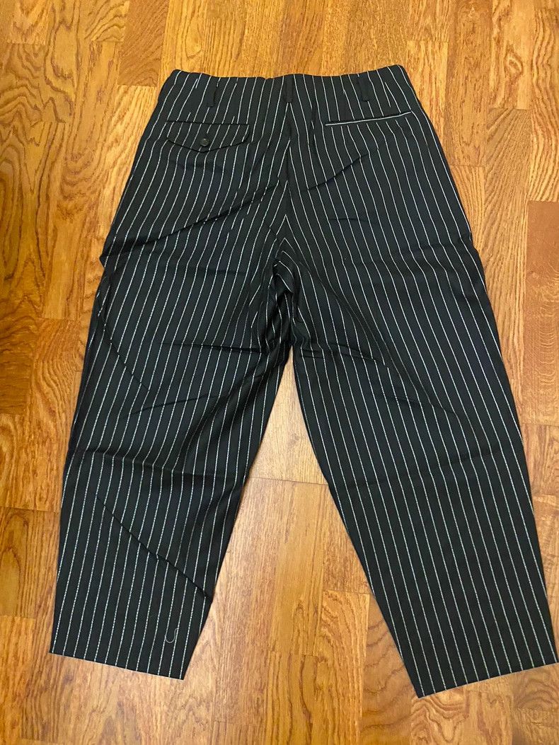 Comme des Garcons Comme des Garcons size S Silver striped wide-leg pants Size US 27 - 2 Thumbnail