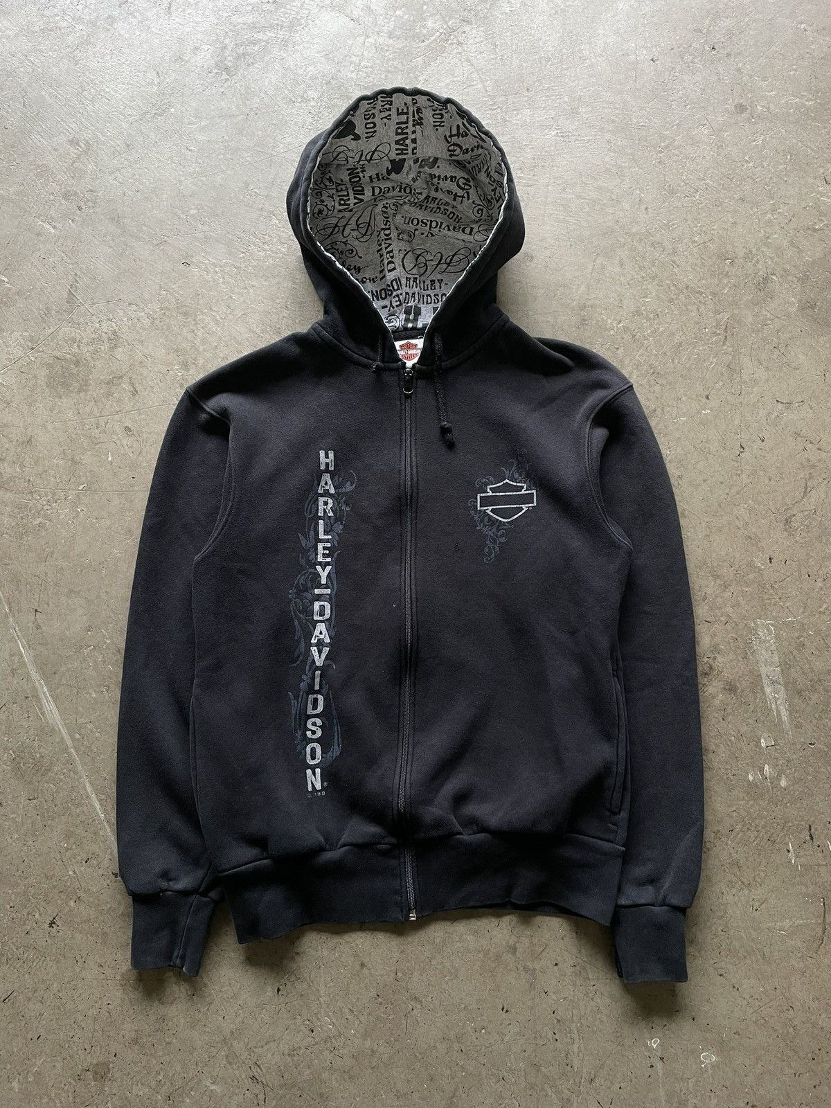 Harley Davidson × Vintage Harley Davidson Black Hoodie Size US M / EU 48-50 / 2 - 1 Thumbnail