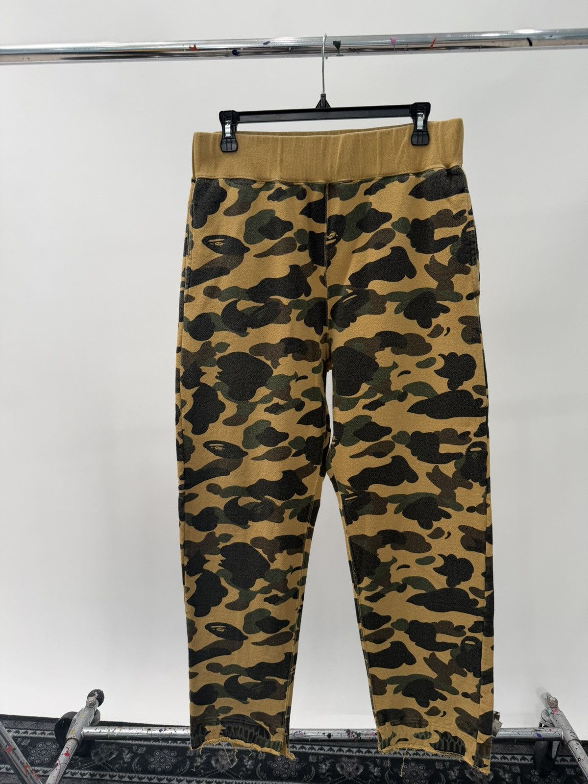 Vintage Bape Yellow Camo Sweatpants
