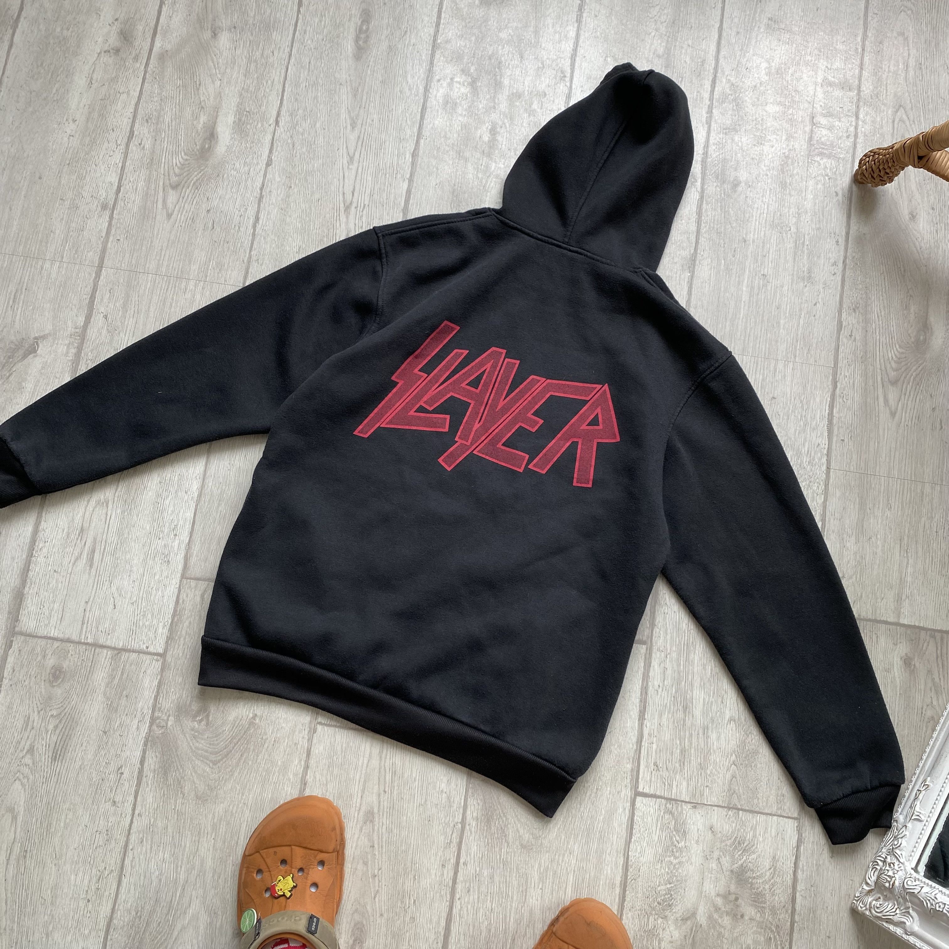 Band Tees 💀 Slayer Metal Band Hoodie 666 skull print Rock Band tee Size US S / EU 44-46 / 1 - 9 Thumbnail