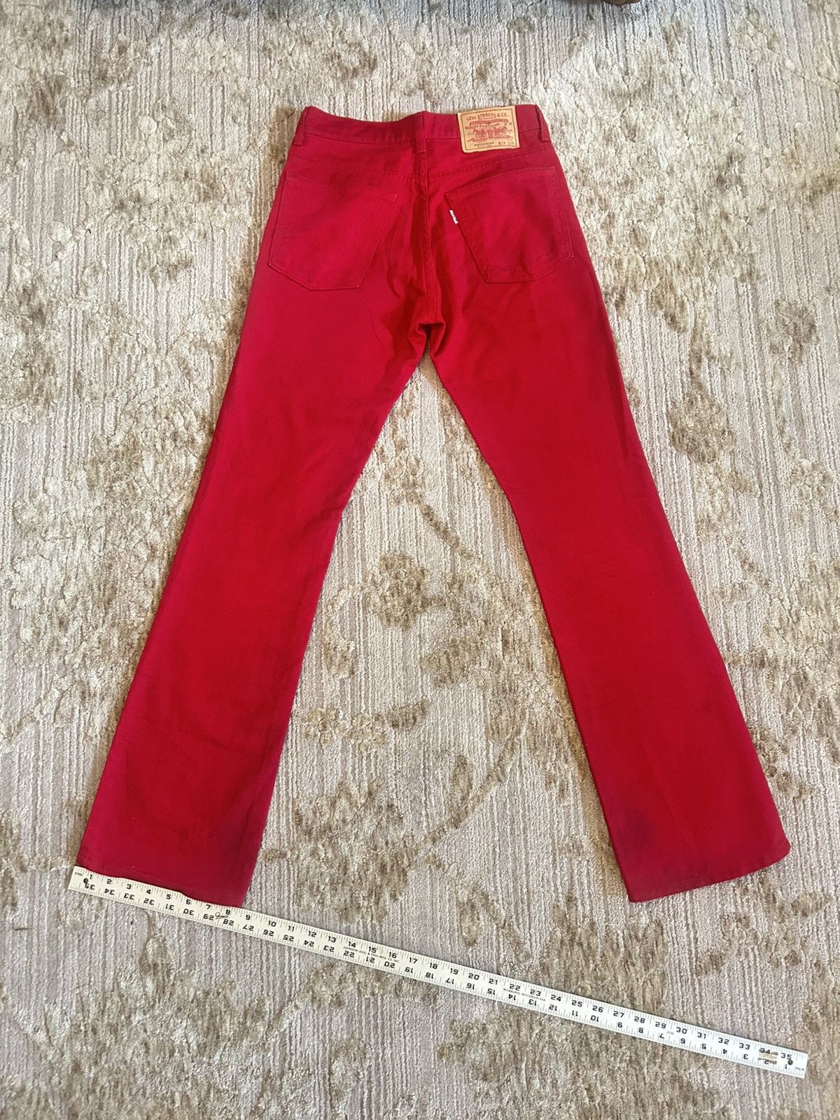 Levi's Made in Japan Red bootcut Levi’s jeans Size US 29 - 2 Thumbnail