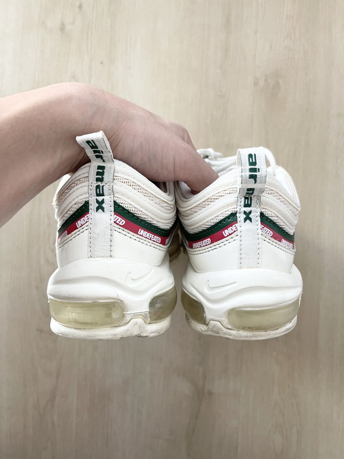 Nike × Undefeated Nike UNDEFEATED air max 97 Gucci edition white cream Size US 9 / EU 42 - 6 Thumbnail