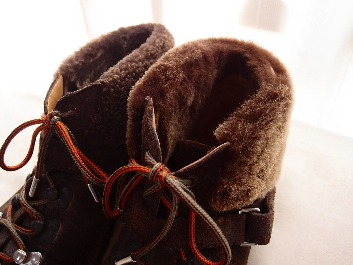 Santoni Santoni Suede Hiking Boots with Real Fur Collar Size US 7.5 / EU 40-41 - 4 Thumbnail
