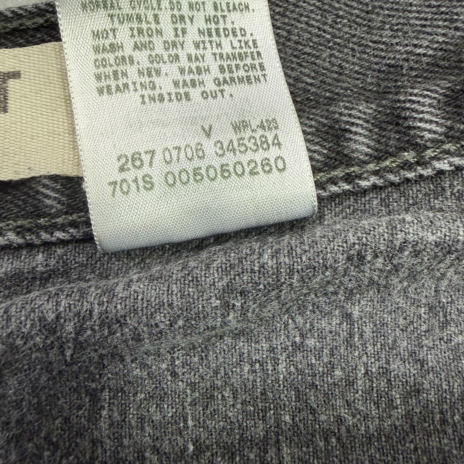 Levi's Vintage Levis 505 Jeans Men's 38x32 Black Denim Straight Fit Size US 38 / EU 54 - 5 Thumbnail