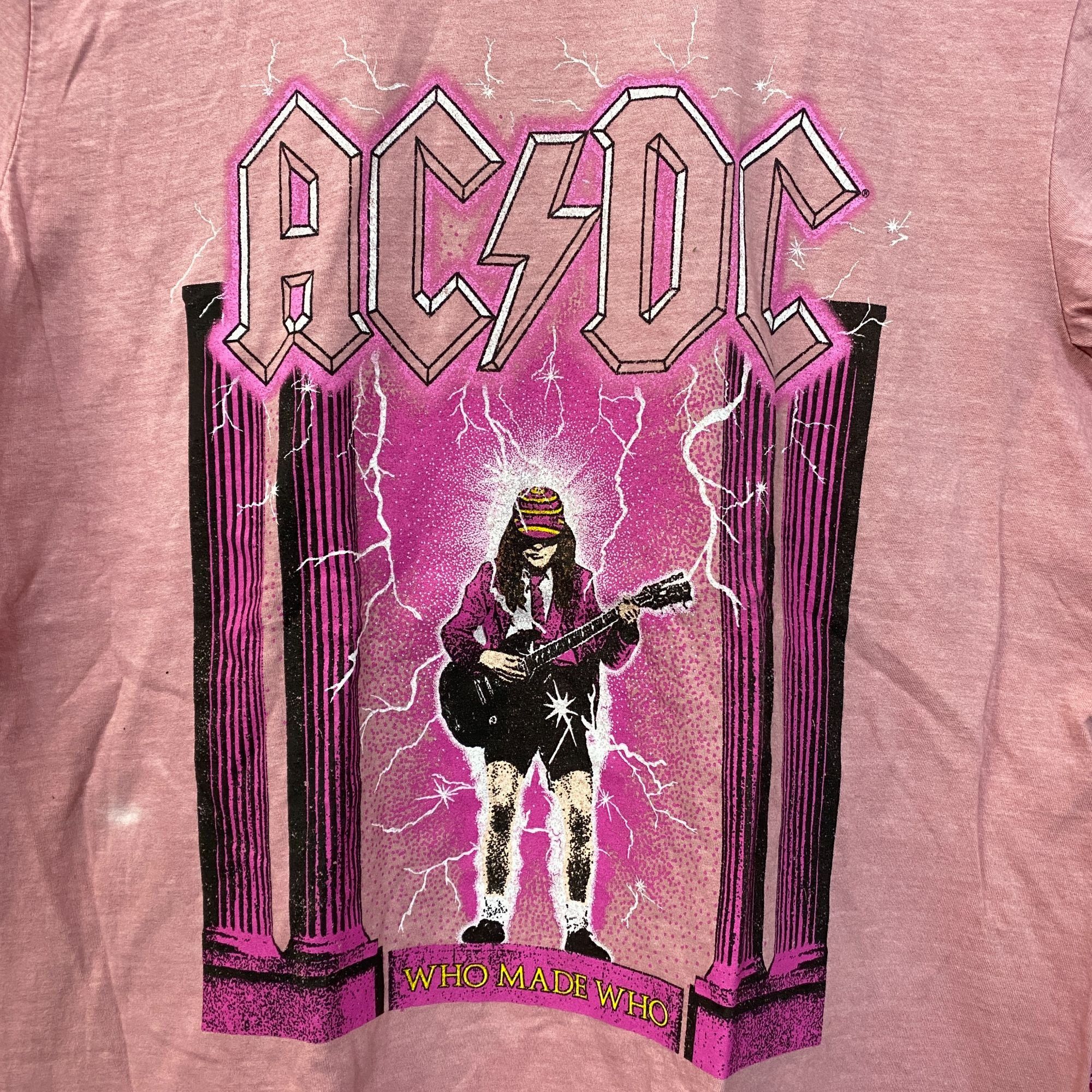 AC/DC AC/DC Who Made Who Album Art Bedazzled Hard Rock Band Tee la Size US L / EU 52-54 / 3 - 2 Thumbnail