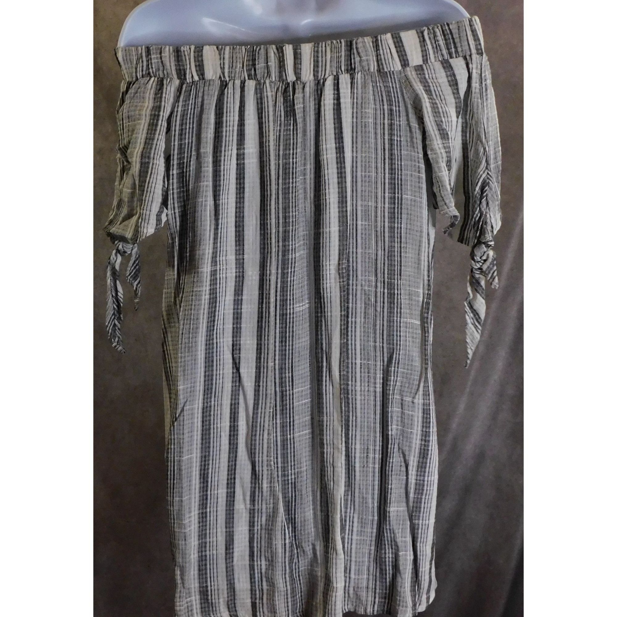 Other 1.4.3. Story by Line Up Striped Off Shoulder Top NWT Size S / US 4 / IT 40 - 2 Thumbnail