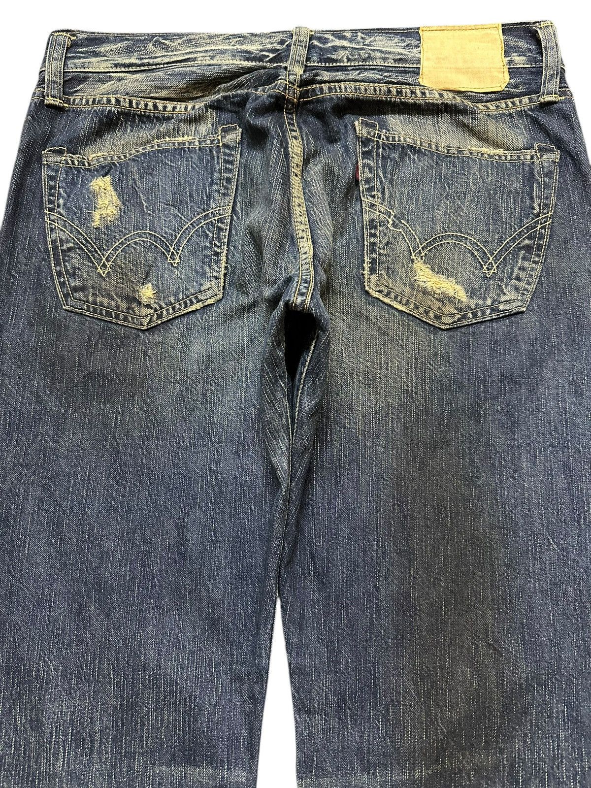 Edwin Vintage Edwin Mud Wash Style Distress Style Loose Jeans Size US 34 / EU 50 - 5 Thumbnail