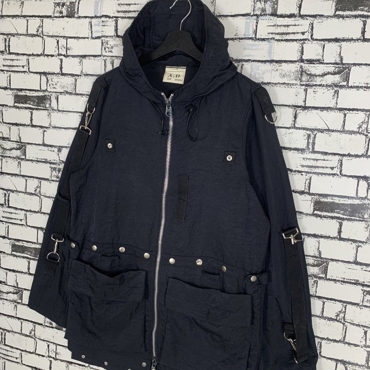 Seditionaries Aize Denim Bondage Gothic Nylon Jacket Size US M / EU 48-50 / 2 - 2 Thumbnail