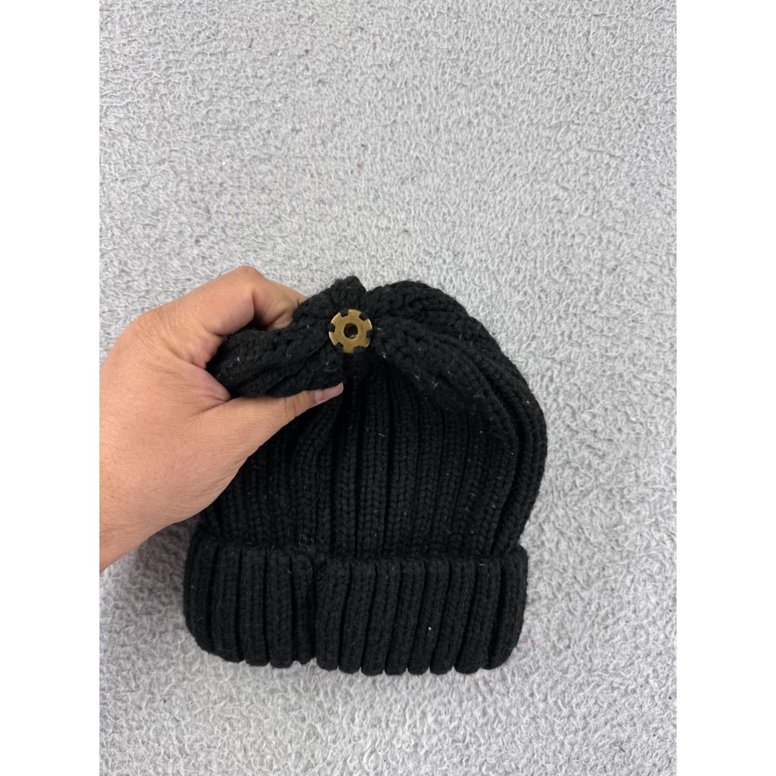 Vintage Furtalk Beanie Toque Womens One Size Black Knit 100% Acrylic Ski Warm Snowboard Hat/Cap Winter Fall Spring Womens Beanie Size ONE SIZE - 4 Thumbnail