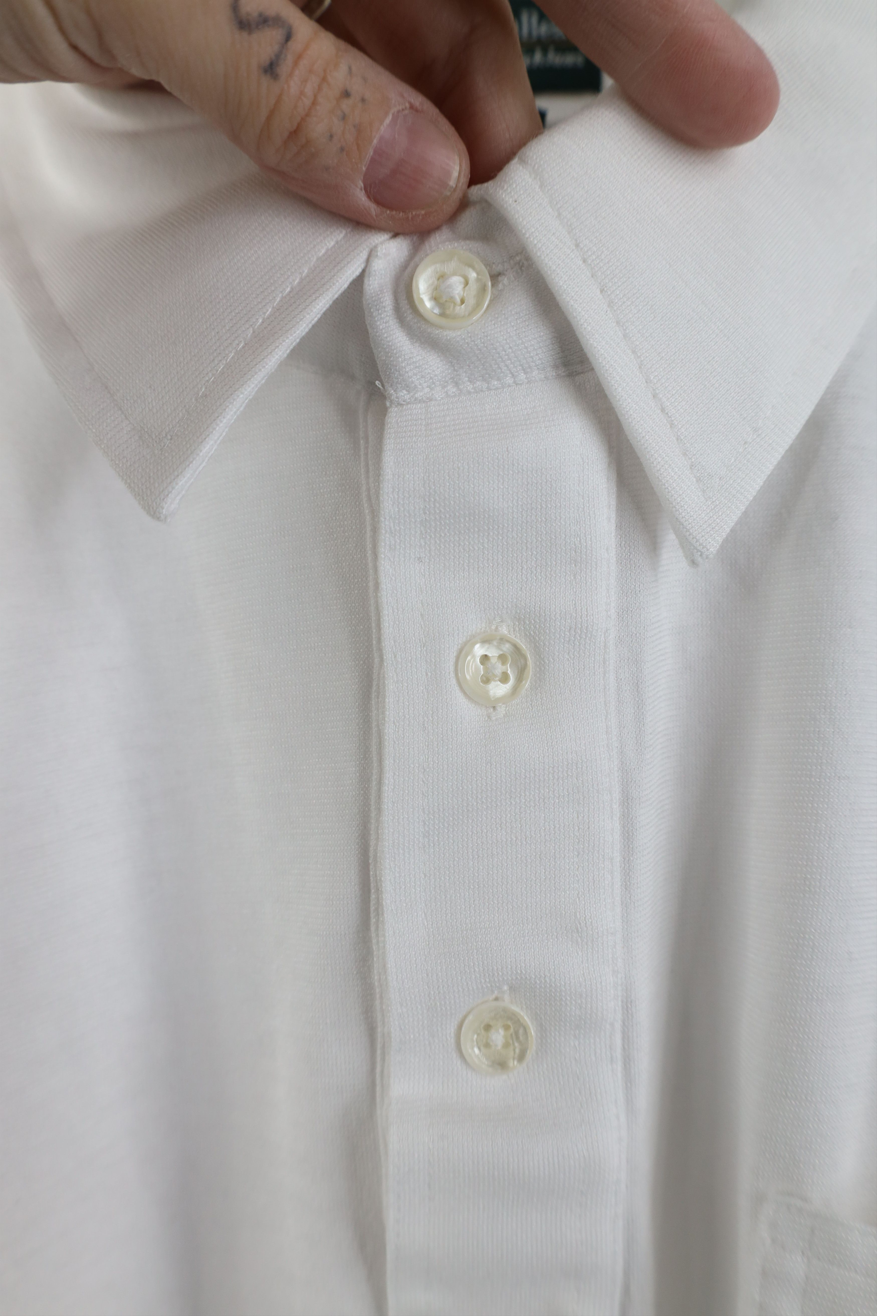 Vintage Vintage 80s 90s Streetwear Collared Golf Polo Shirt White Size US L / EU 52-54 / 3 - 8 Thumbnail