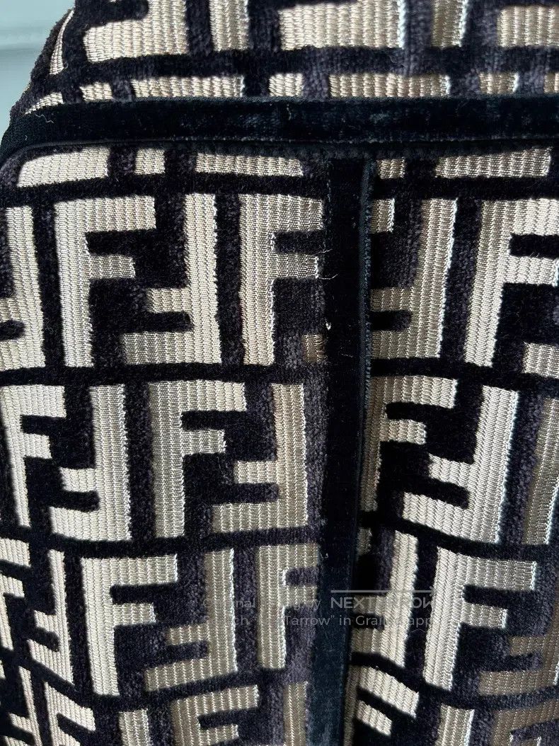 Fendi Fendi 3D embossed monogrammed suede button blazer Size XS / US 0-2 / IT 36-38 - 6 Thumbnail