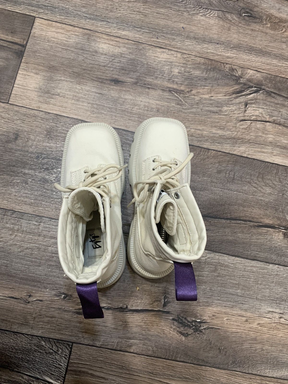 Eytys Eytys Off-White Canvas Michigan Boots US8,5 Size US 8.5 / IT 38.5 - 6 Thumbnail