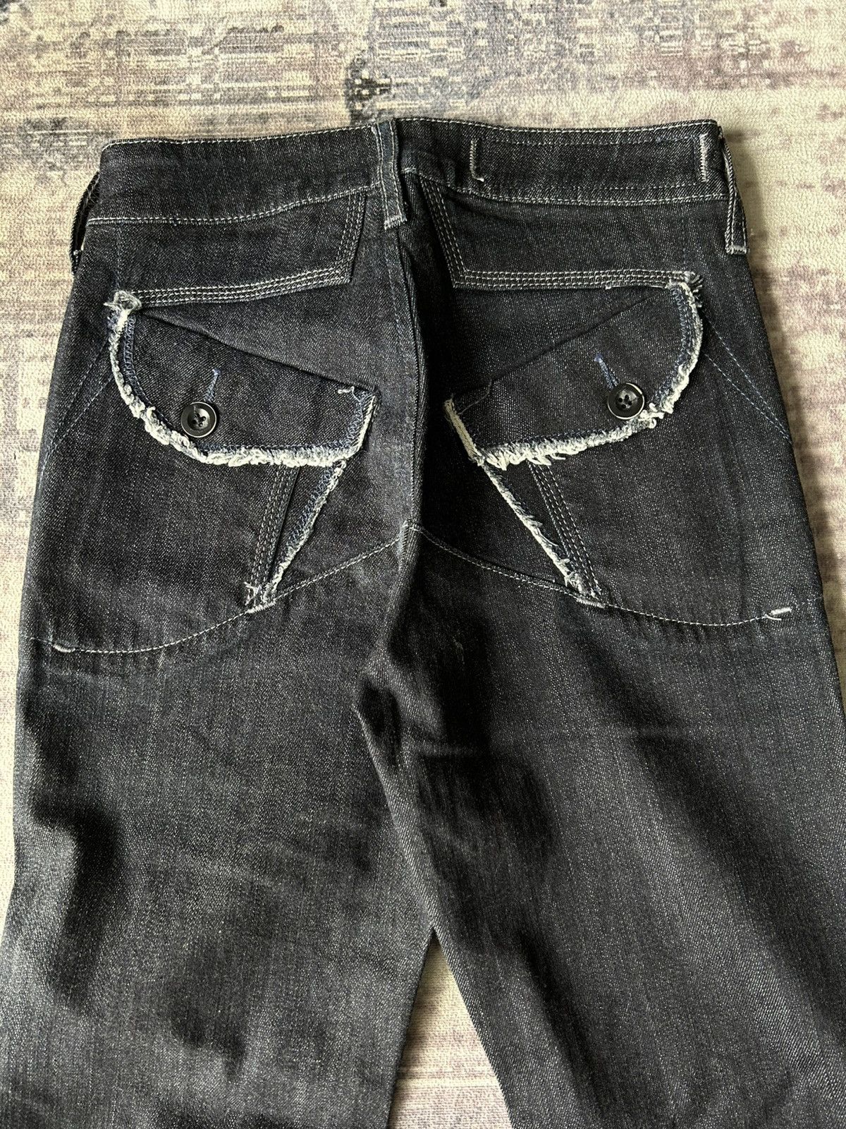 Marithe + Francois Girbaud MFG Blue Flared Denim Size US 26 / EU 42 - 5 Thumbnail