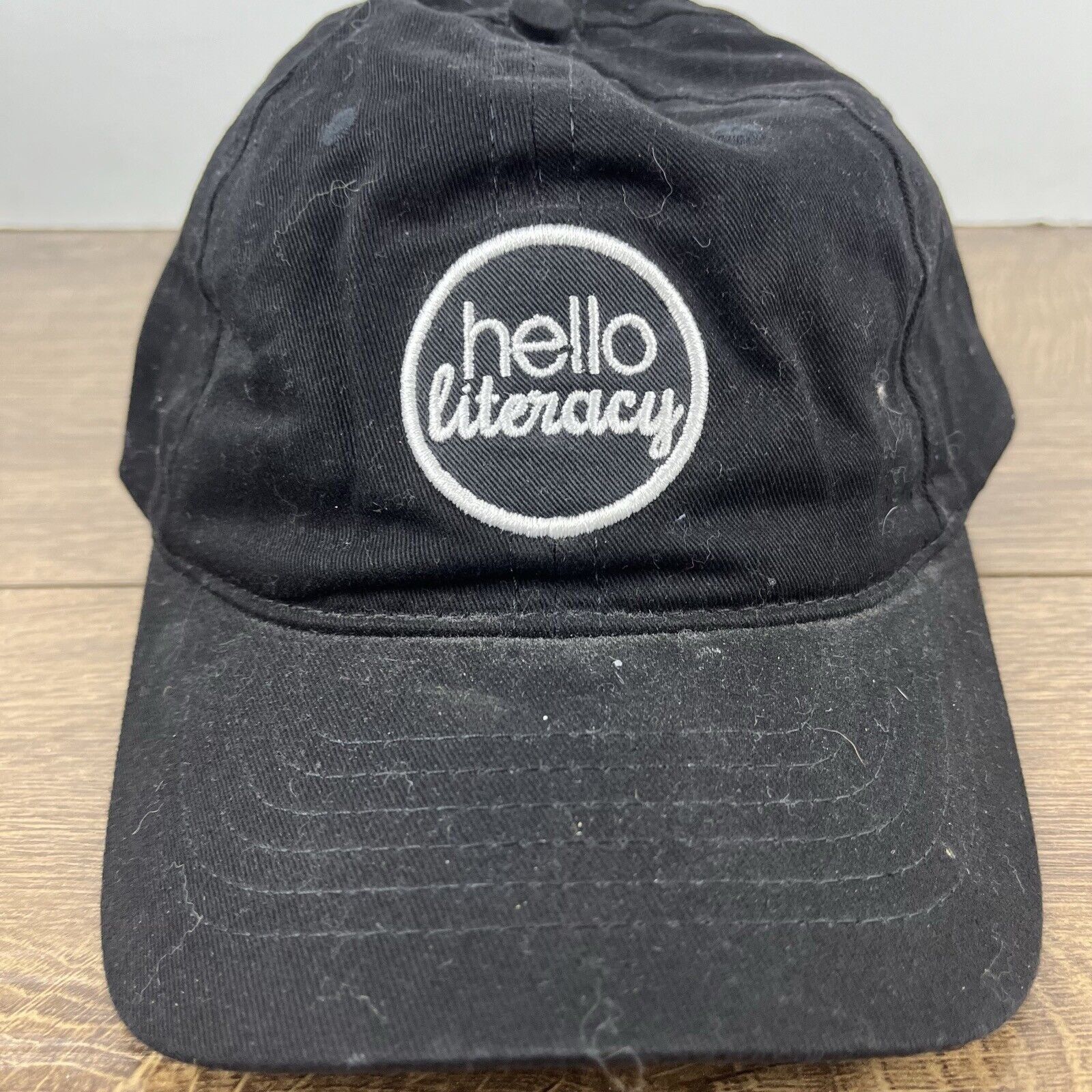 Other Literacy Hat Hello Literacy Hat Black Cap Hat Adjustable Hat Size ONE SIZE - 7 Thumbnail