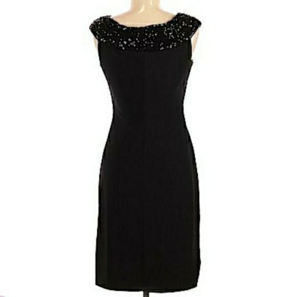 Ralph Lauren Vtg Ralph Lauren Cocktail Dress Sz 6 Black Beaded Shawl Tea Size M / US 6-8 / IT 42-44 - 6 Thumbnail