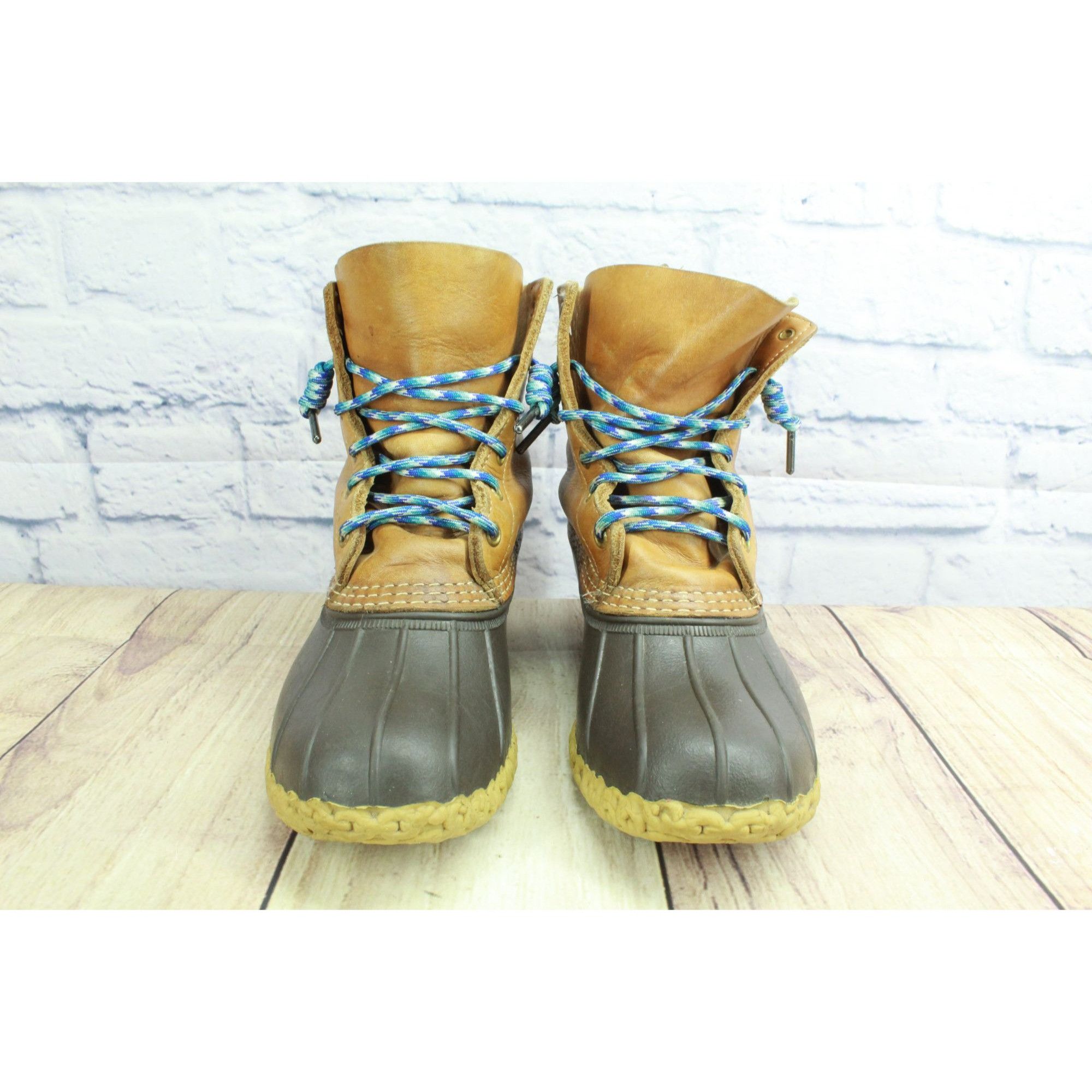 L.L. Bean LL Bean Women's Leather Unlined Ankle Duck Boots Size 7 M Size US 7 / IT 37 - 4 Thumbnail