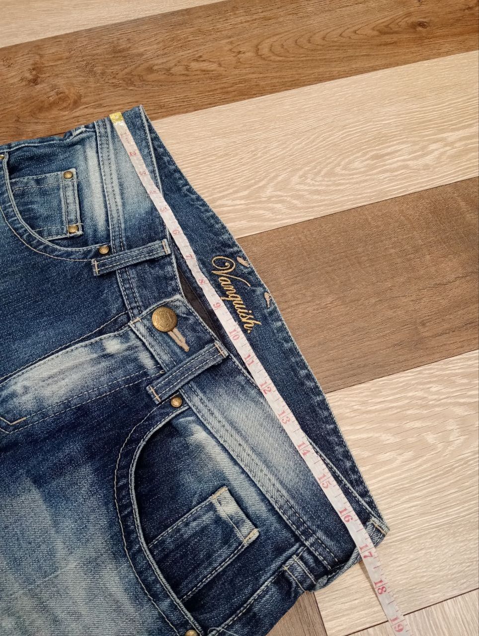 Vanquish VANQUISH GOLD JAPAN BLUE DISTRESSED DENIM PANTS Size US 34 / EU 50 - 16 Thumbnail