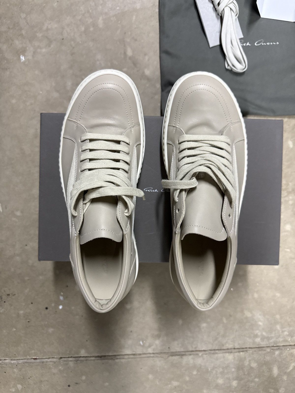Rick Owens Rick Owens Vintage Sneakers (Sand/Milk/Milk) Size US 10.5 / EU 43-44 - 7 Thumbnail