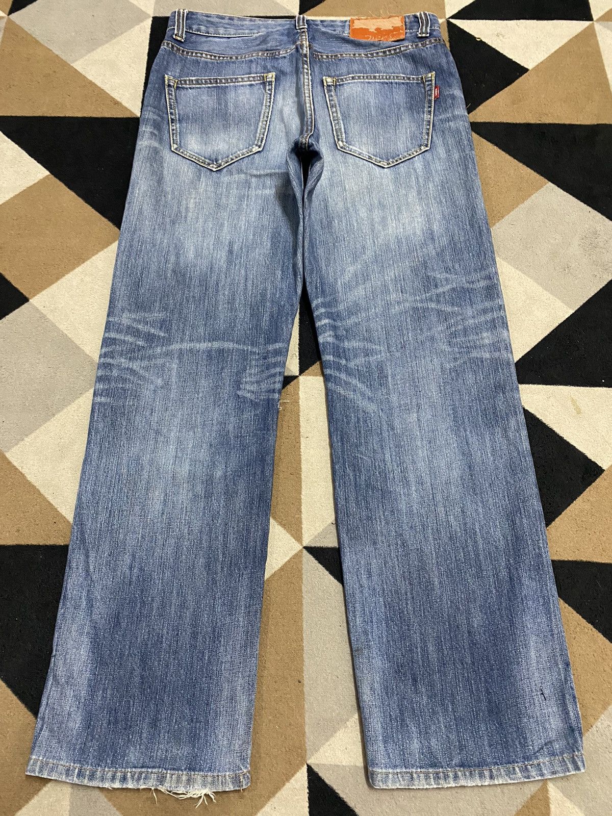Old Navy Vintage Japanese Brands Navy Faded Wash Loose Jeans Size US 32 / EU 48 - 2 Thumbnail