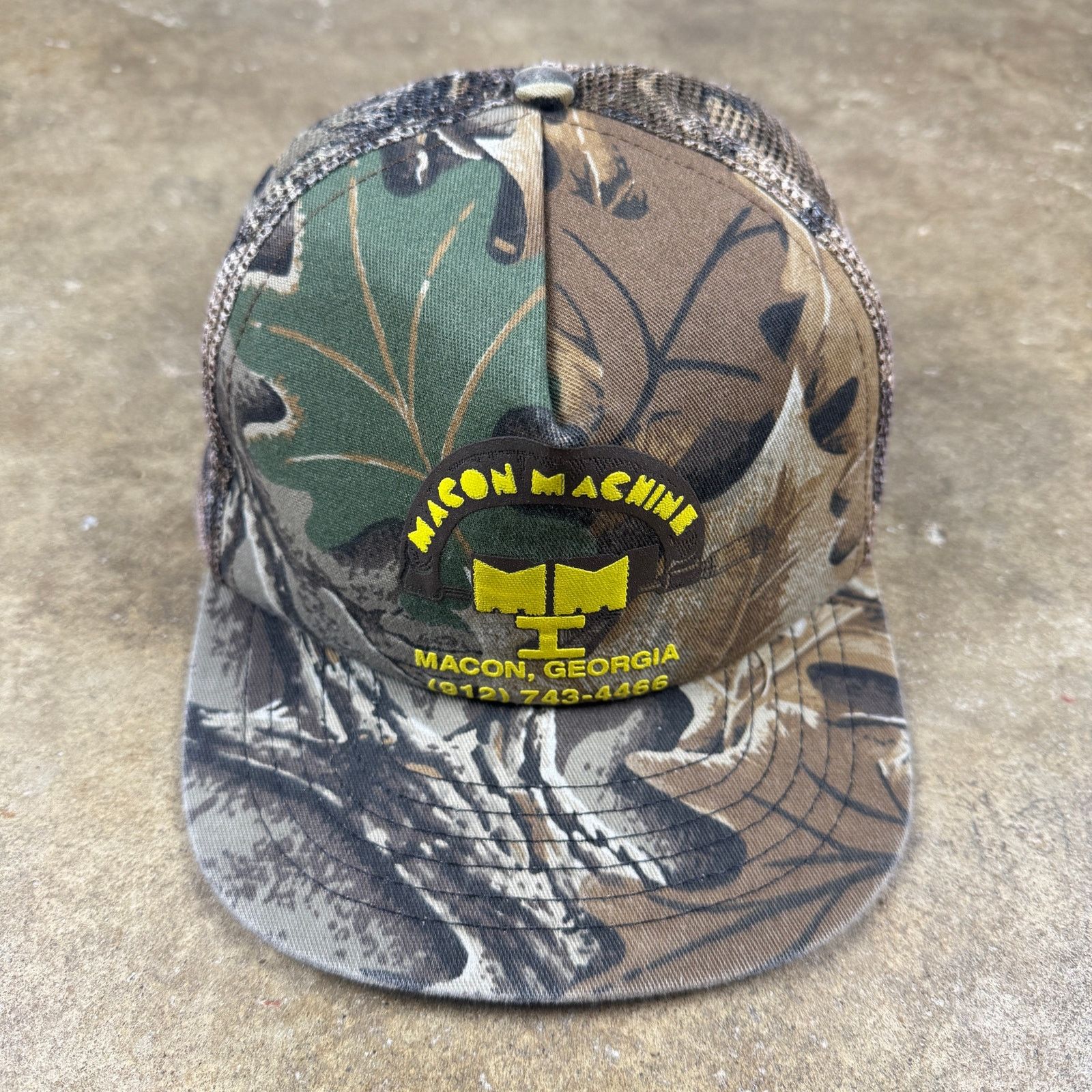 Other Vintage Macon Machine Camo Trucker Hat Snapback Made in USA Size ONE SIZE - 1 Thumbnail