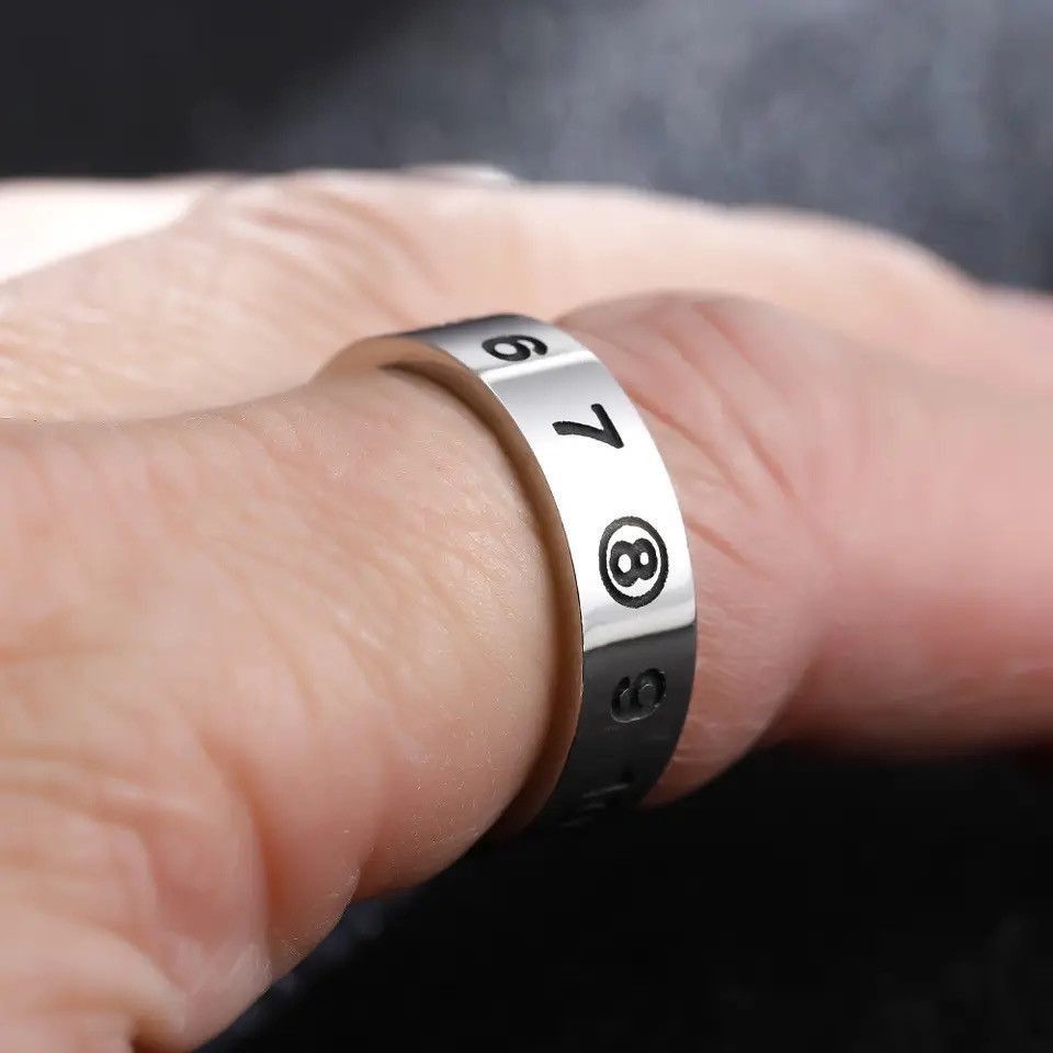 Jewelry Number Ring (Size 6-10 ) Size ONE SIZE - 3 Thumbnail