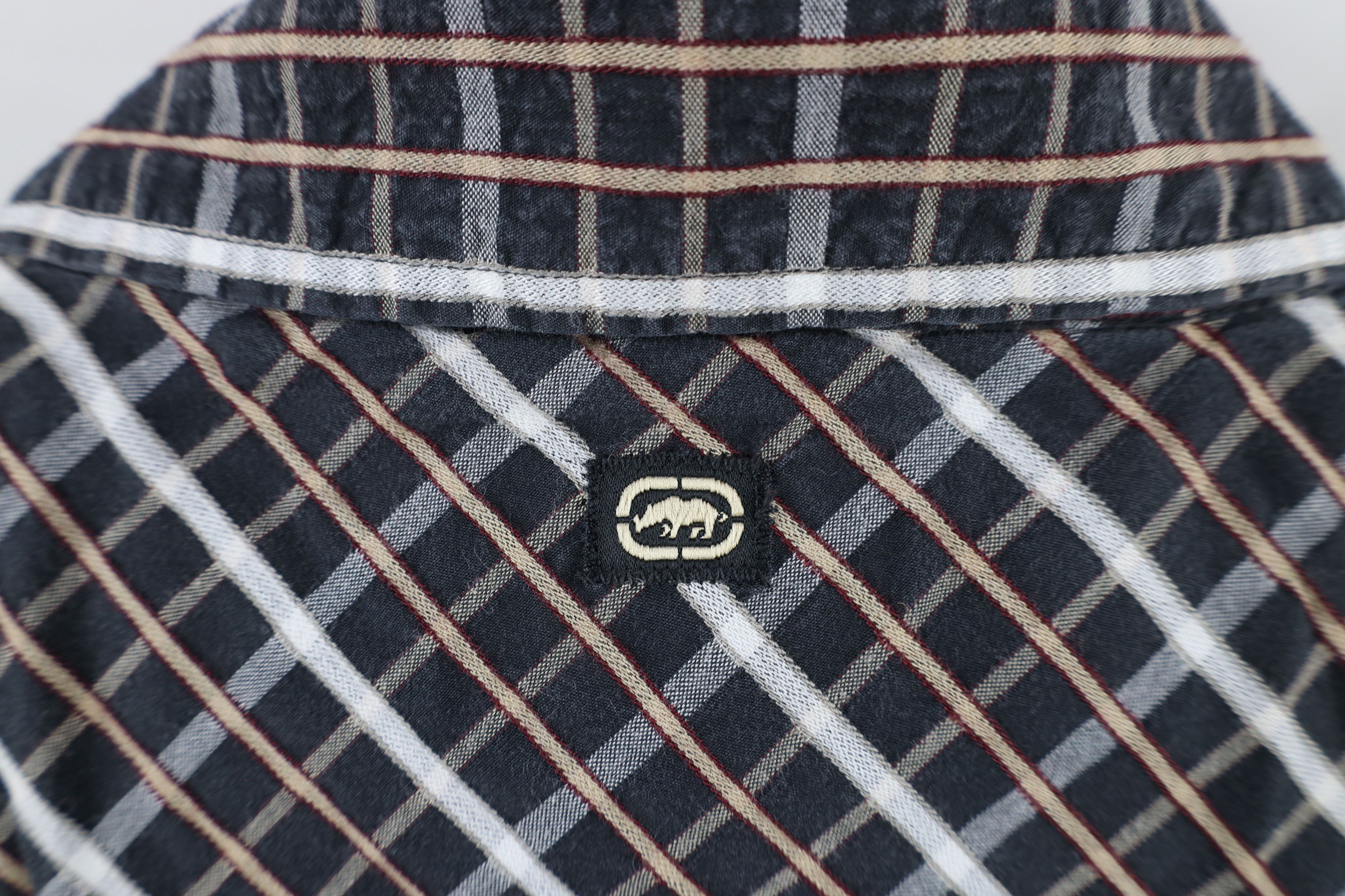 Ecko Unltd. × Vintage Vintage Ecko Fit Short Sleeve Collared Button Shirt Plaid Size US XL / EU 56 / 4 - 9 Thumbnail